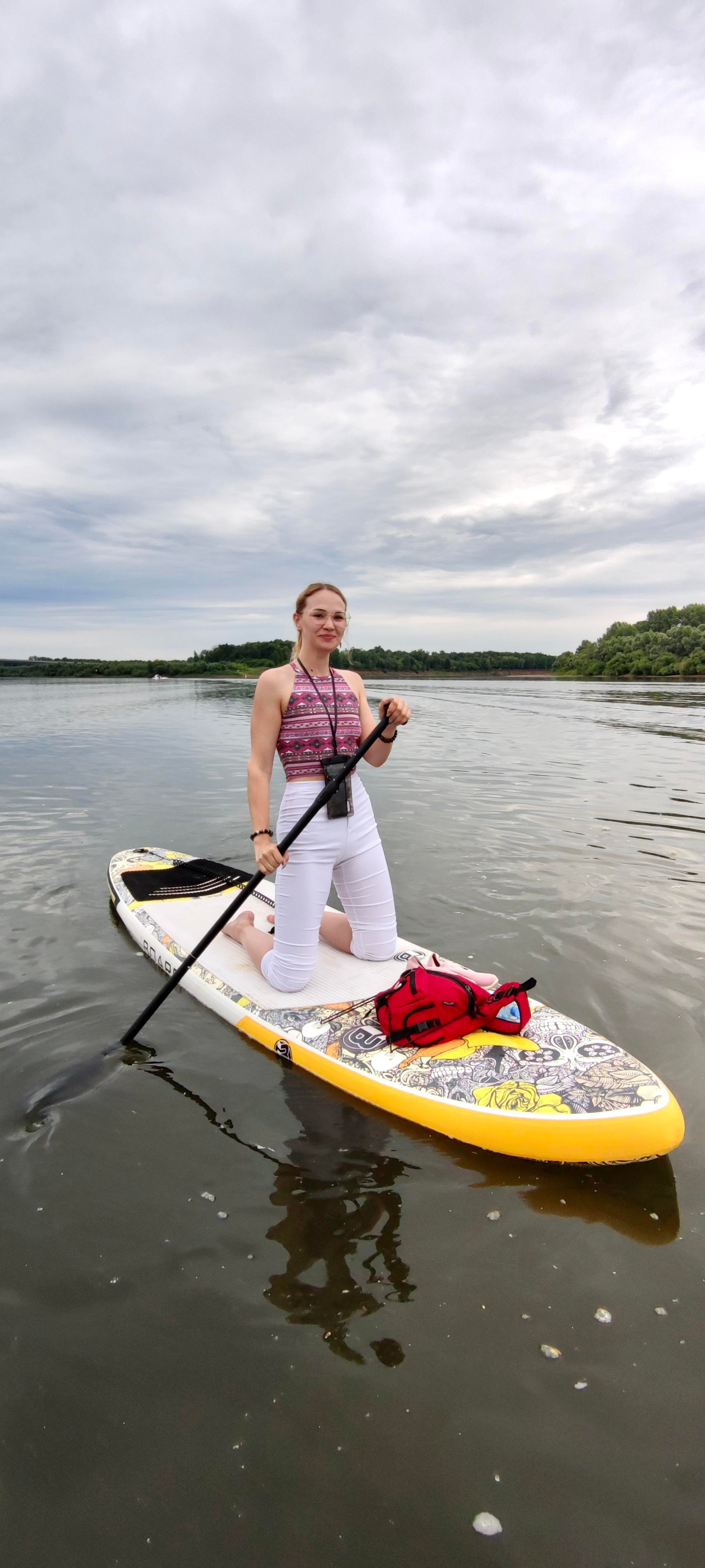 Прогулка на сапбордах в Уфе с Монумента до Затона