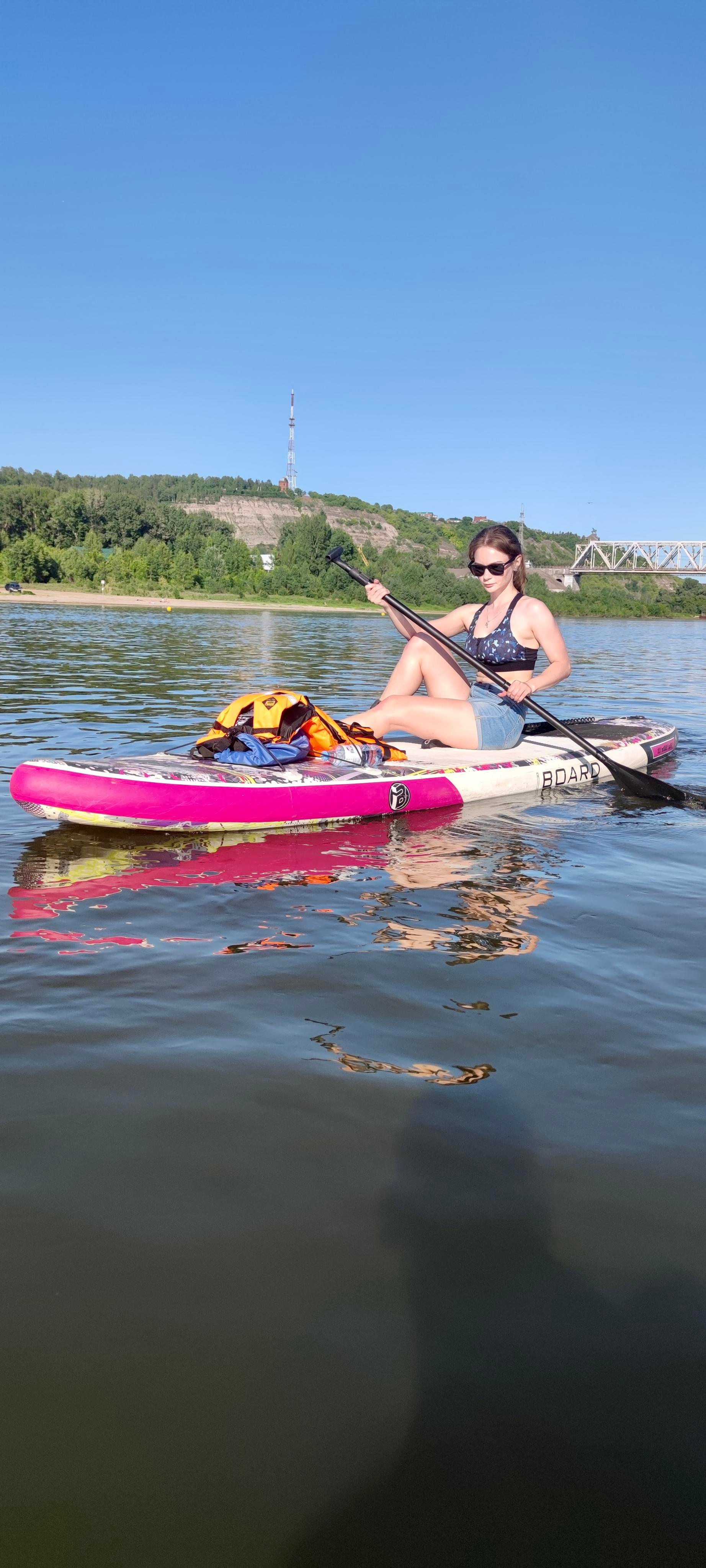 Прогулка на сапбордах в Уфе с Монумента до Затона