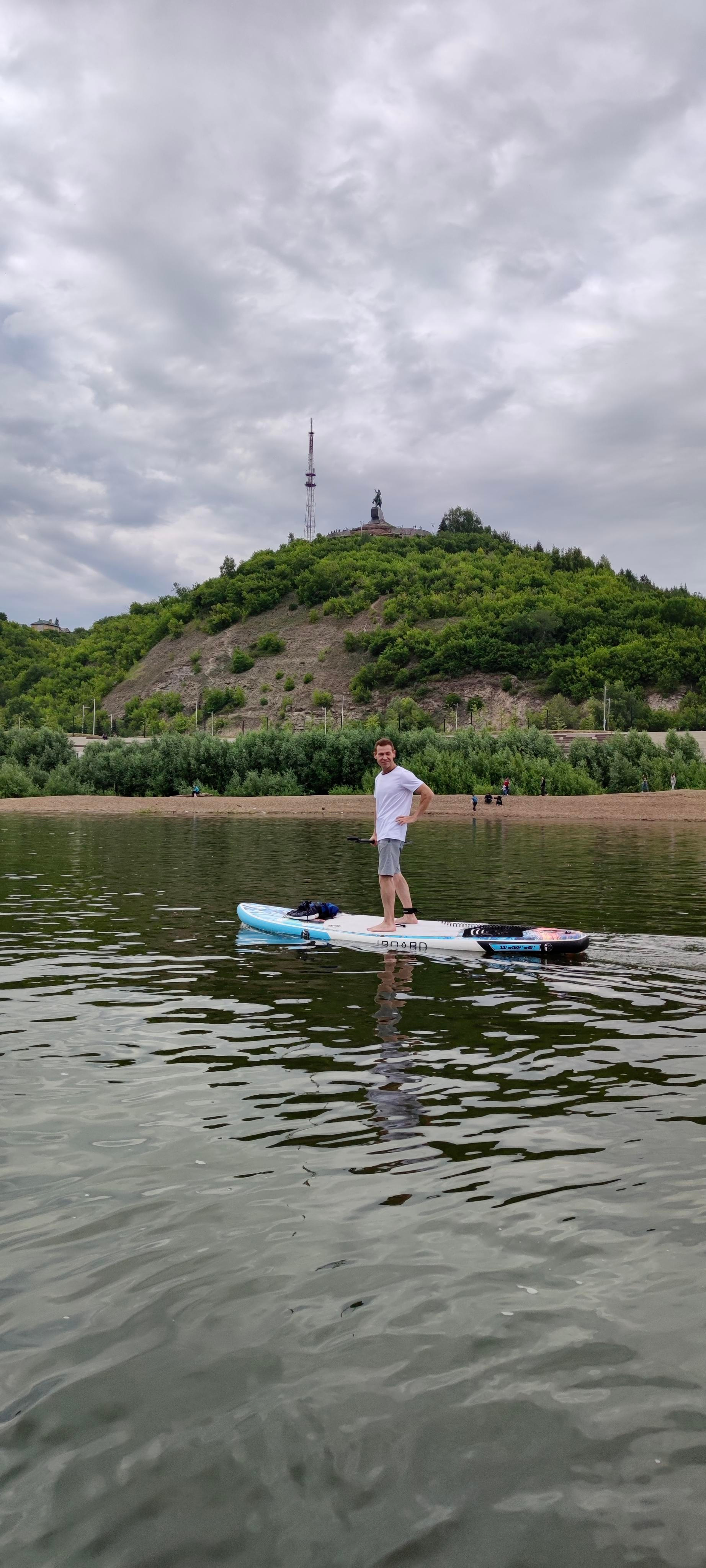 Прогулка на сапбордах в Уфе с Монумента до Затона