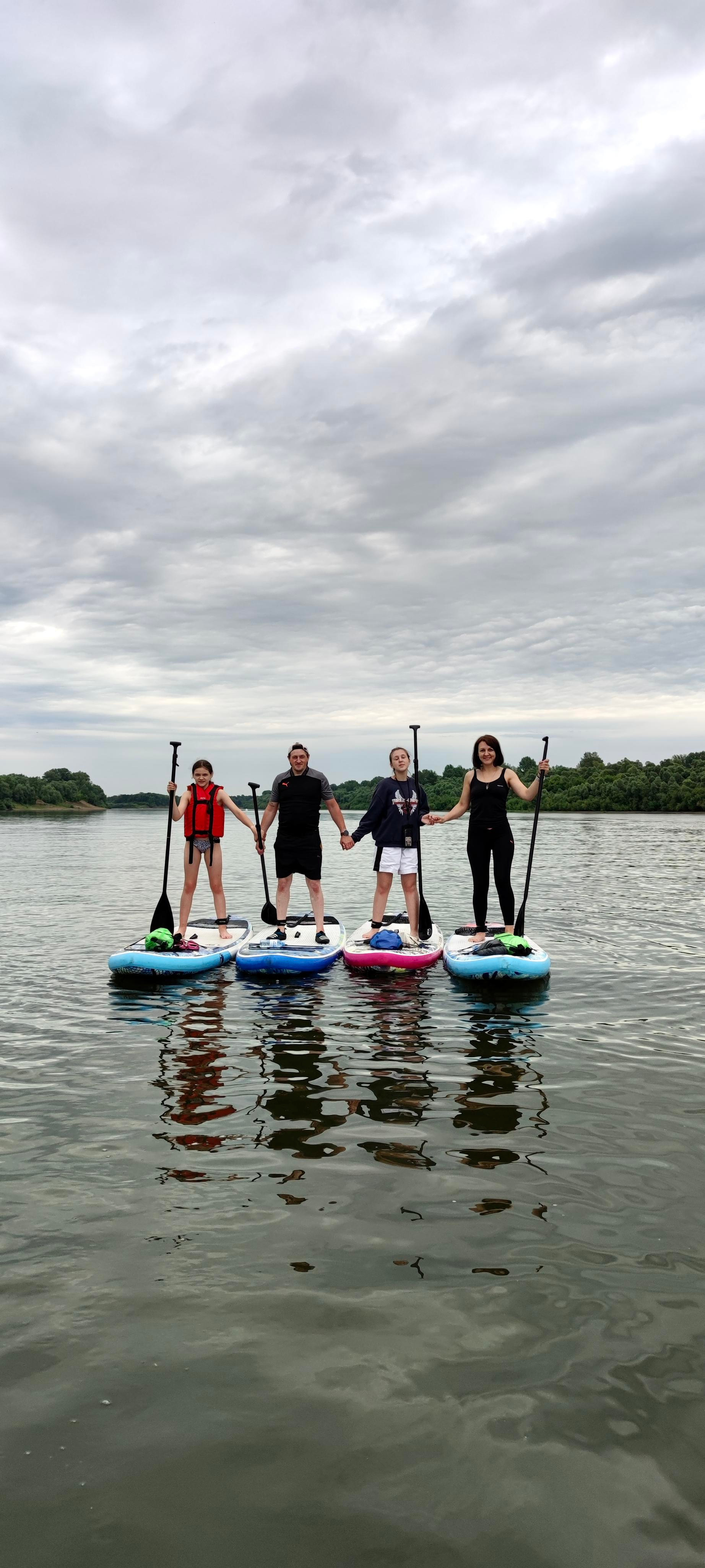 Прогулка на сапбордах в Уфе с Монумента до Затона