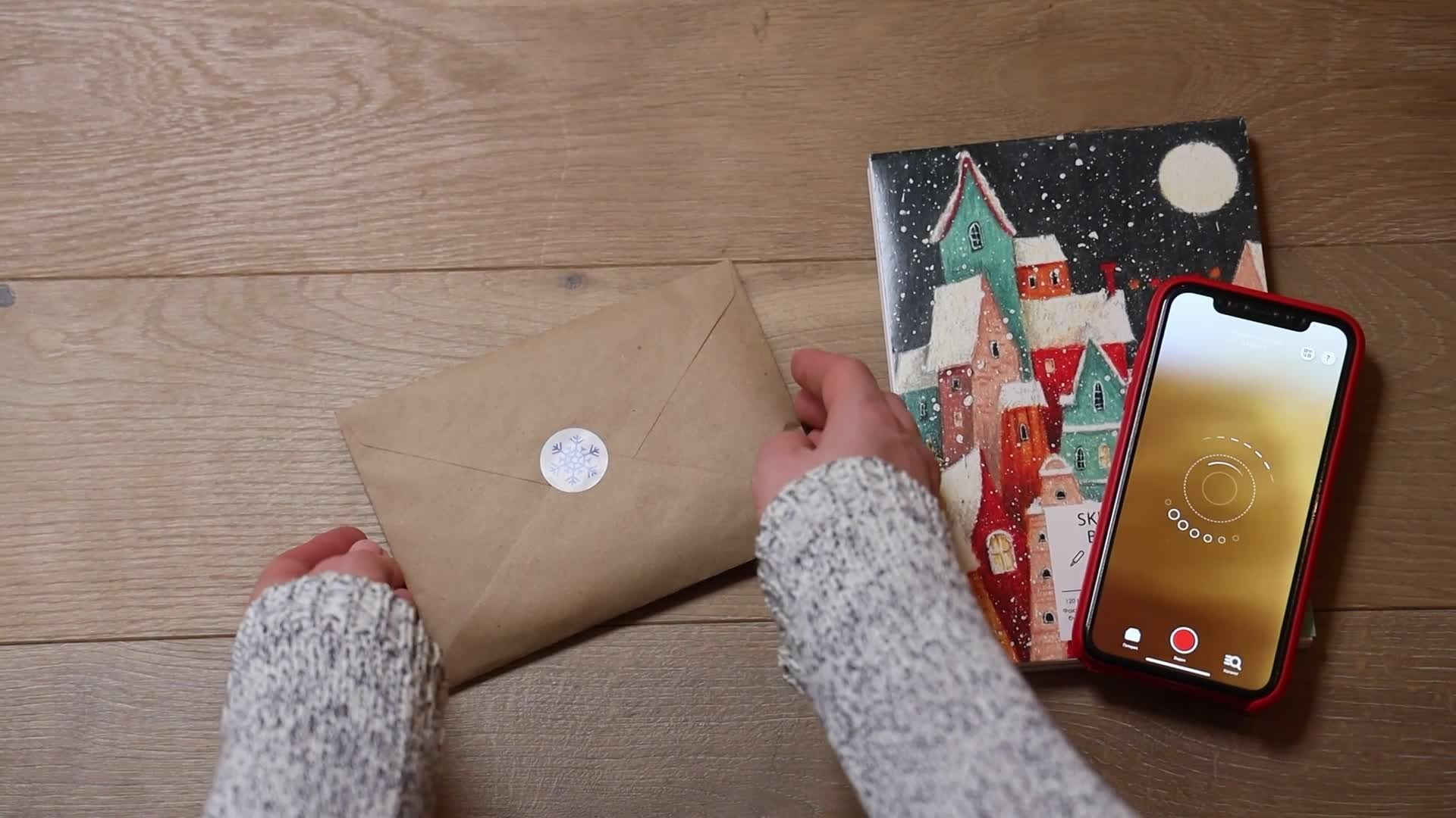 Оживающая открытка от Деда Мороза