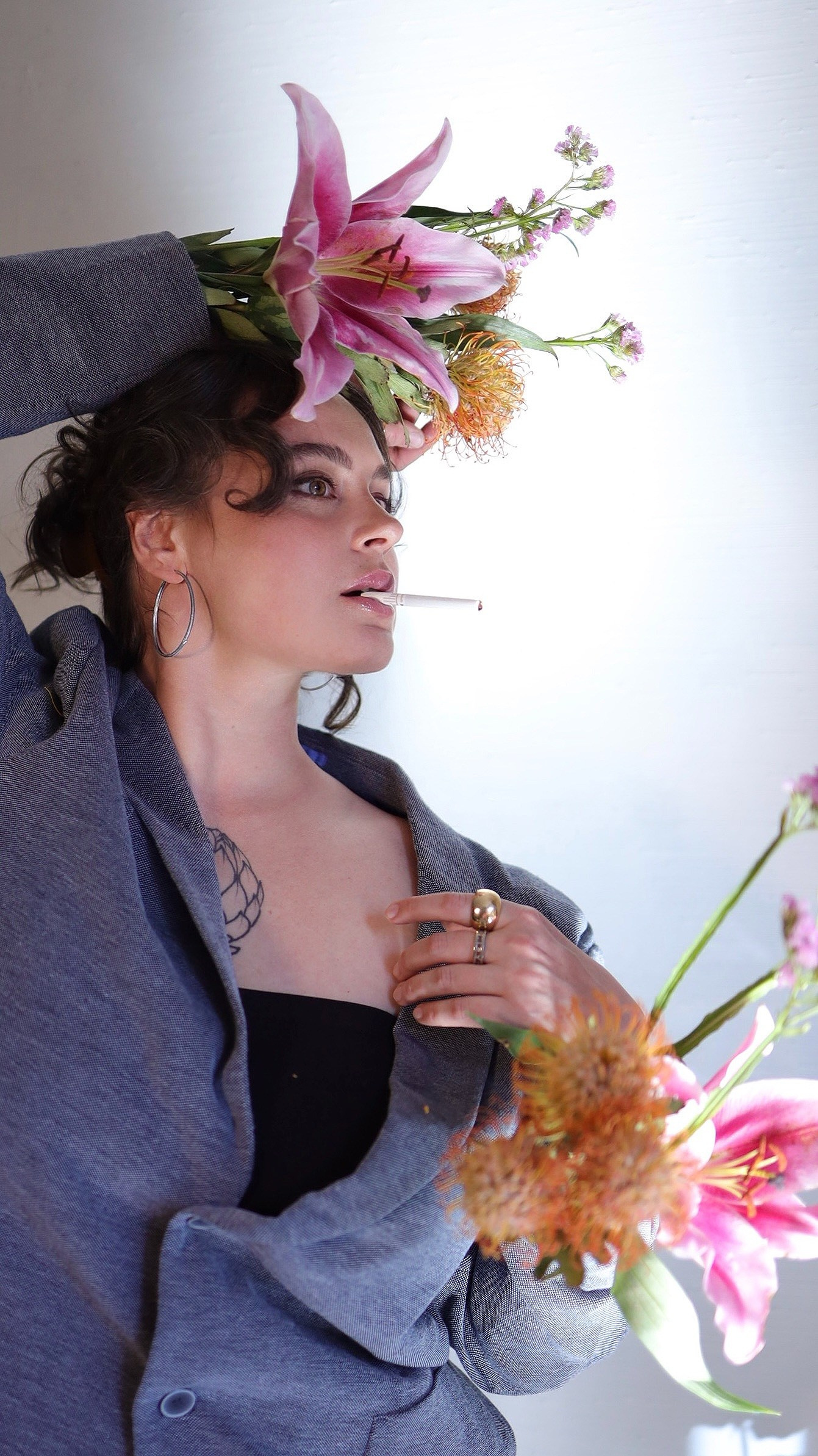 Оля и цветы. Фотограф Санкт-Петербург Лена Бирди