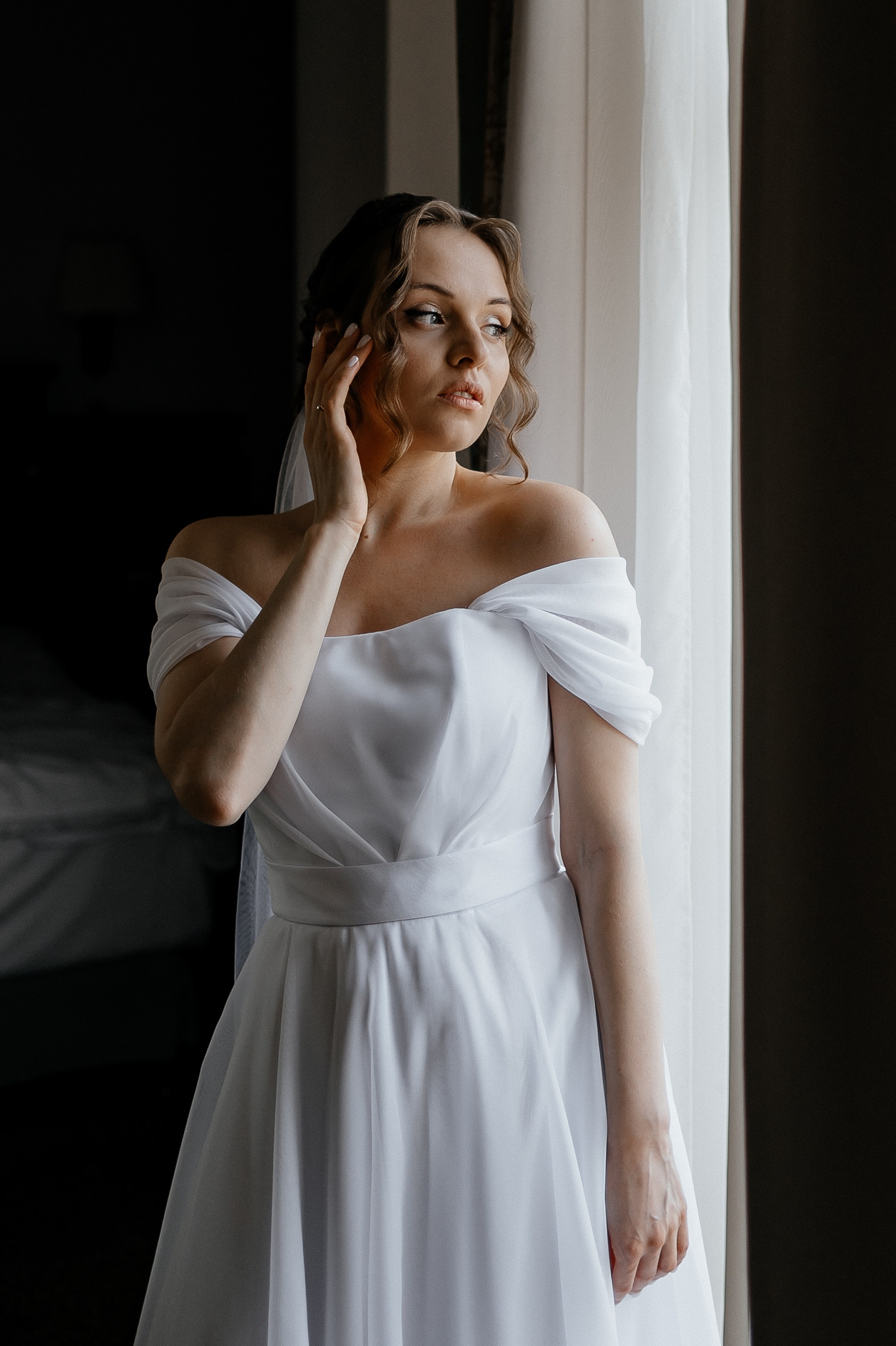 Фотография невесты на свадебных сборах