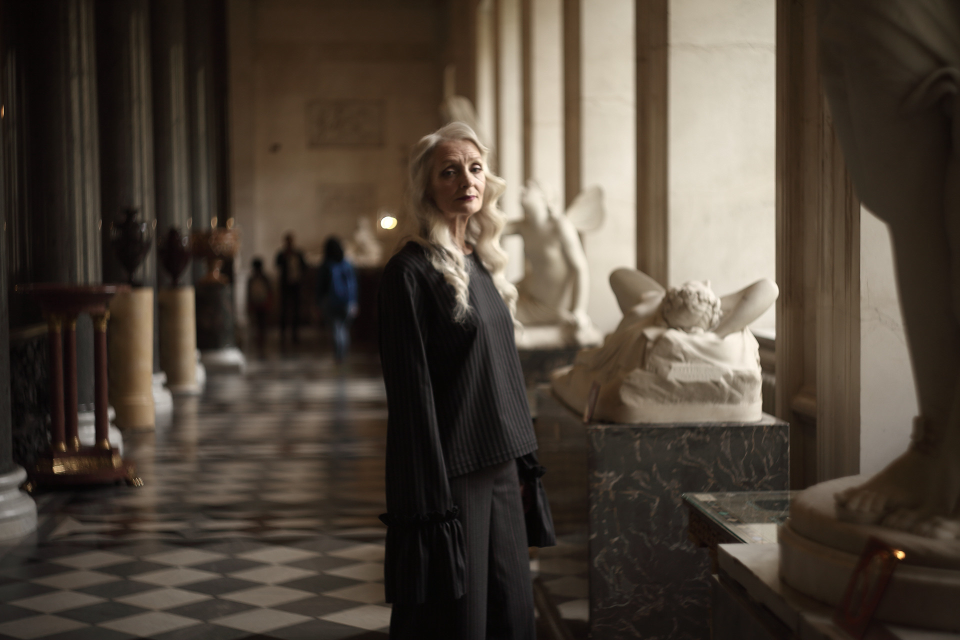 фотосъёмка портрета актрисы Валентины Ясень в Эрмитаже Санкт-Петербург фото Владимир Лёвин