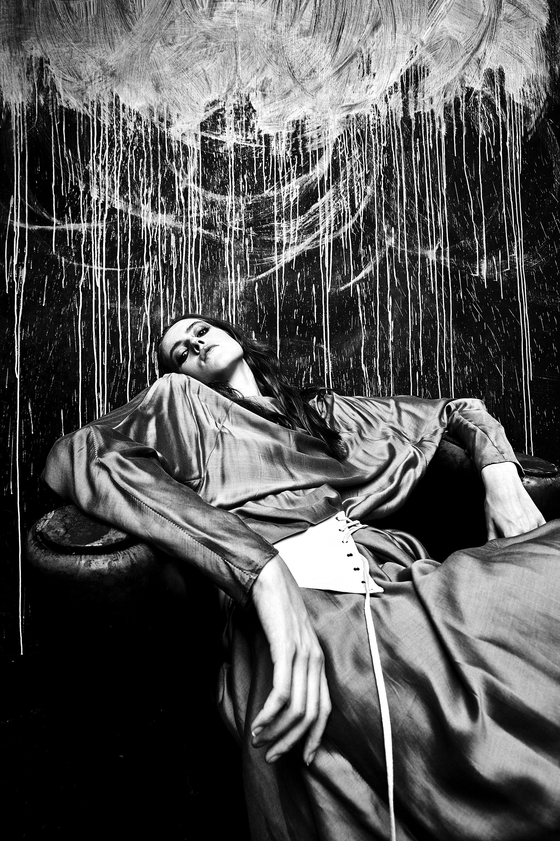 использование в съёмке портретов абстрактных фонов фото Владимир Лёвин