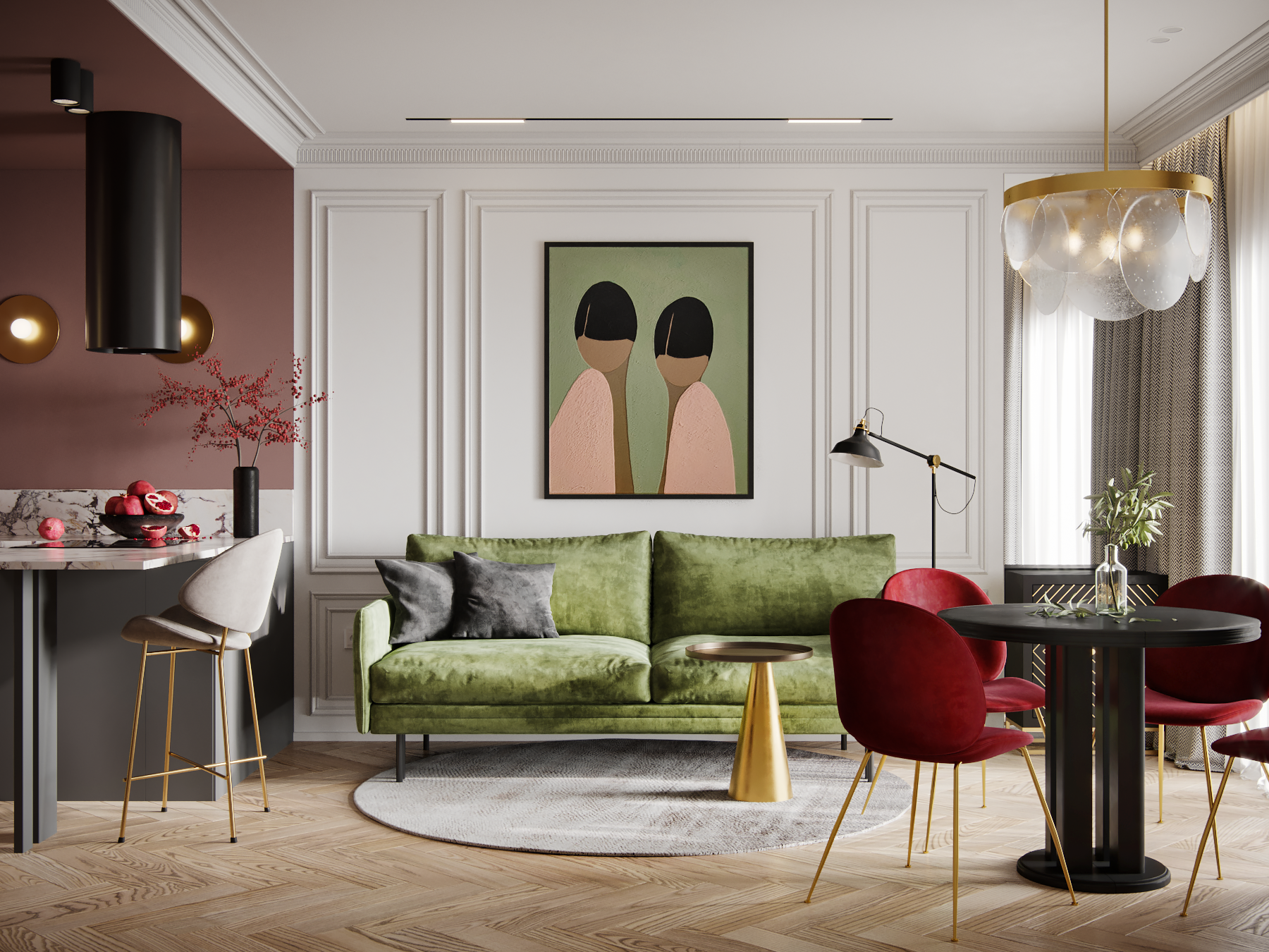 Оливки и вино