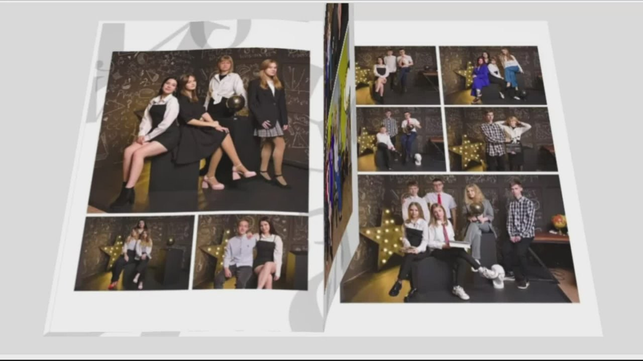 Выпускной альбом на 4 разворота. Главная