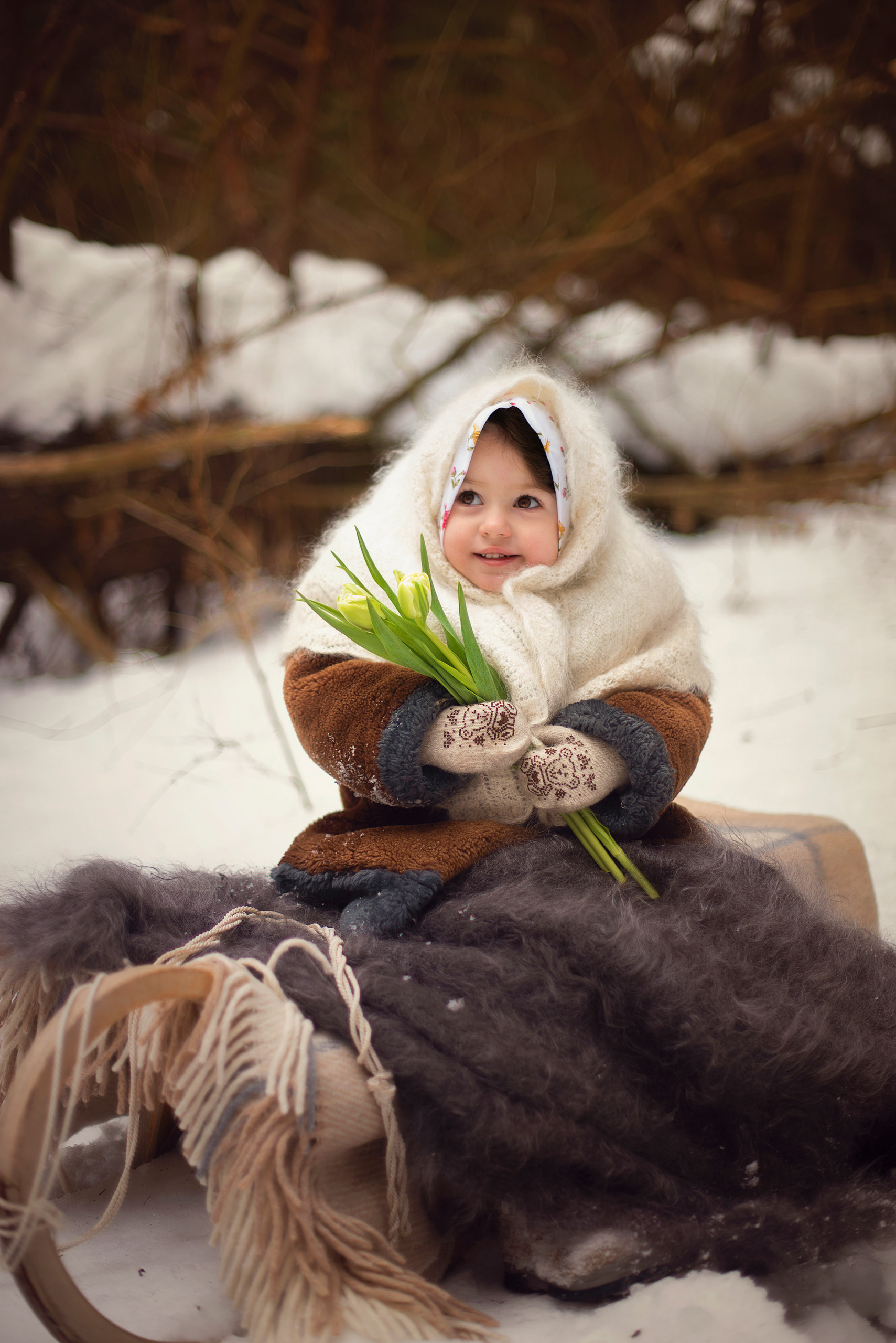 Зима в стиле ретро. Фотограф Альбина Вакунова