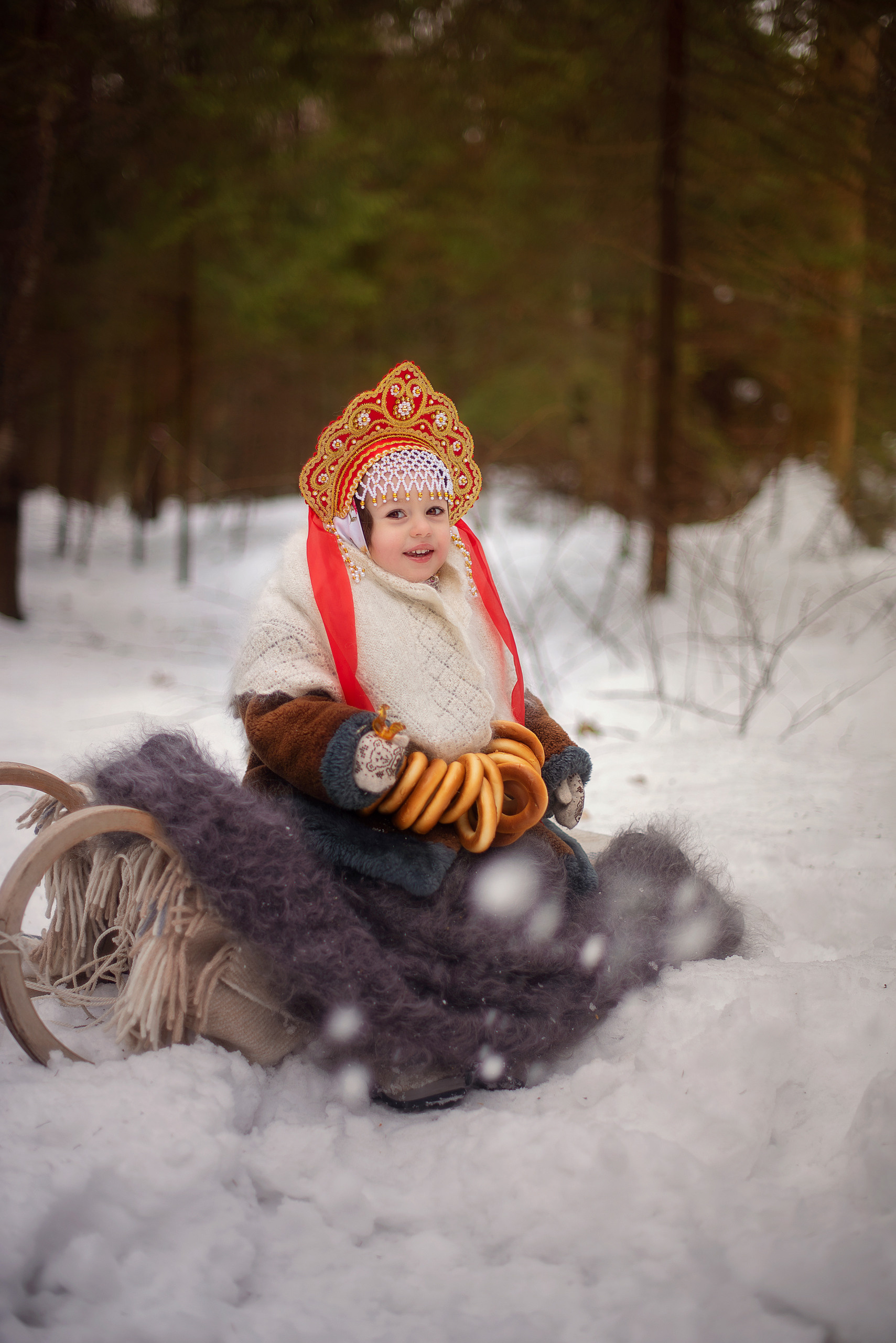 Зима в стиле ретро. Фотограф Альбина Вакунова