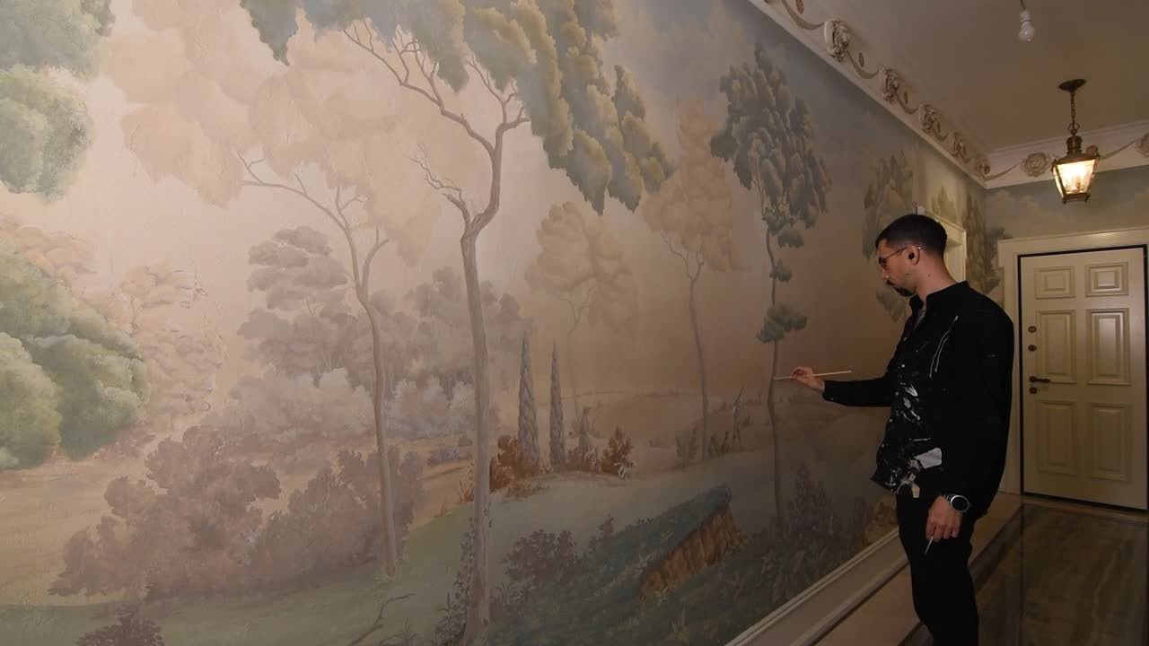 Видео росписи стен