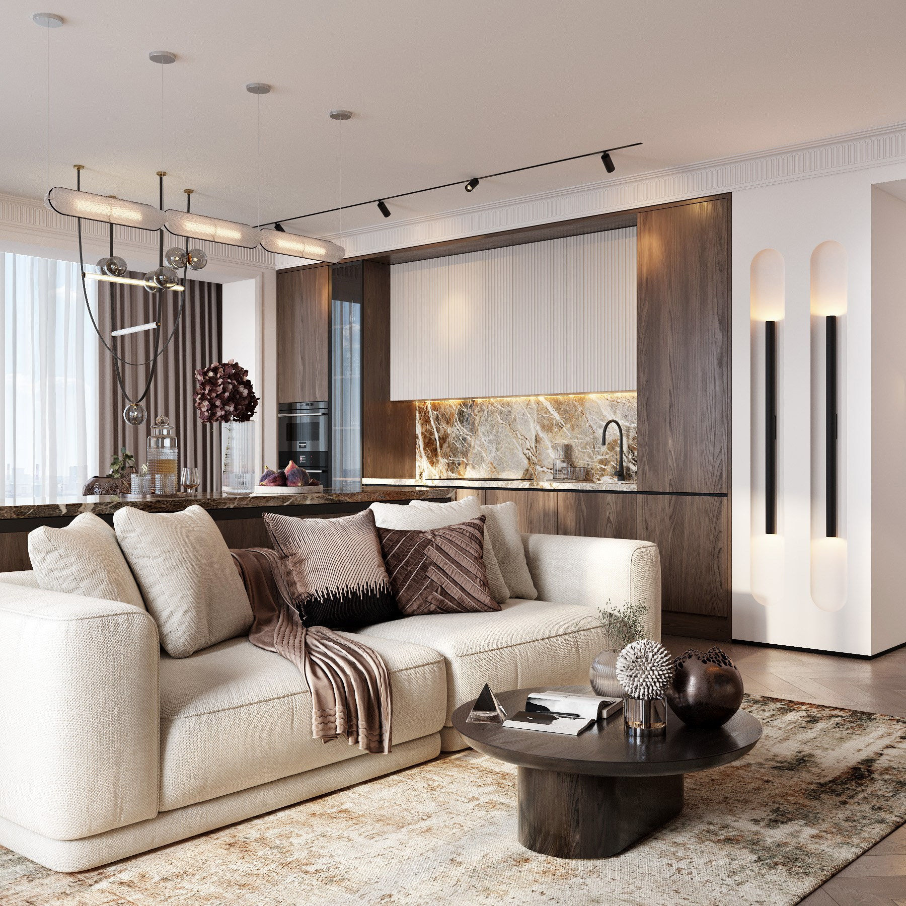 ЖК Sky House 3. Дизайн интерьера в Москве