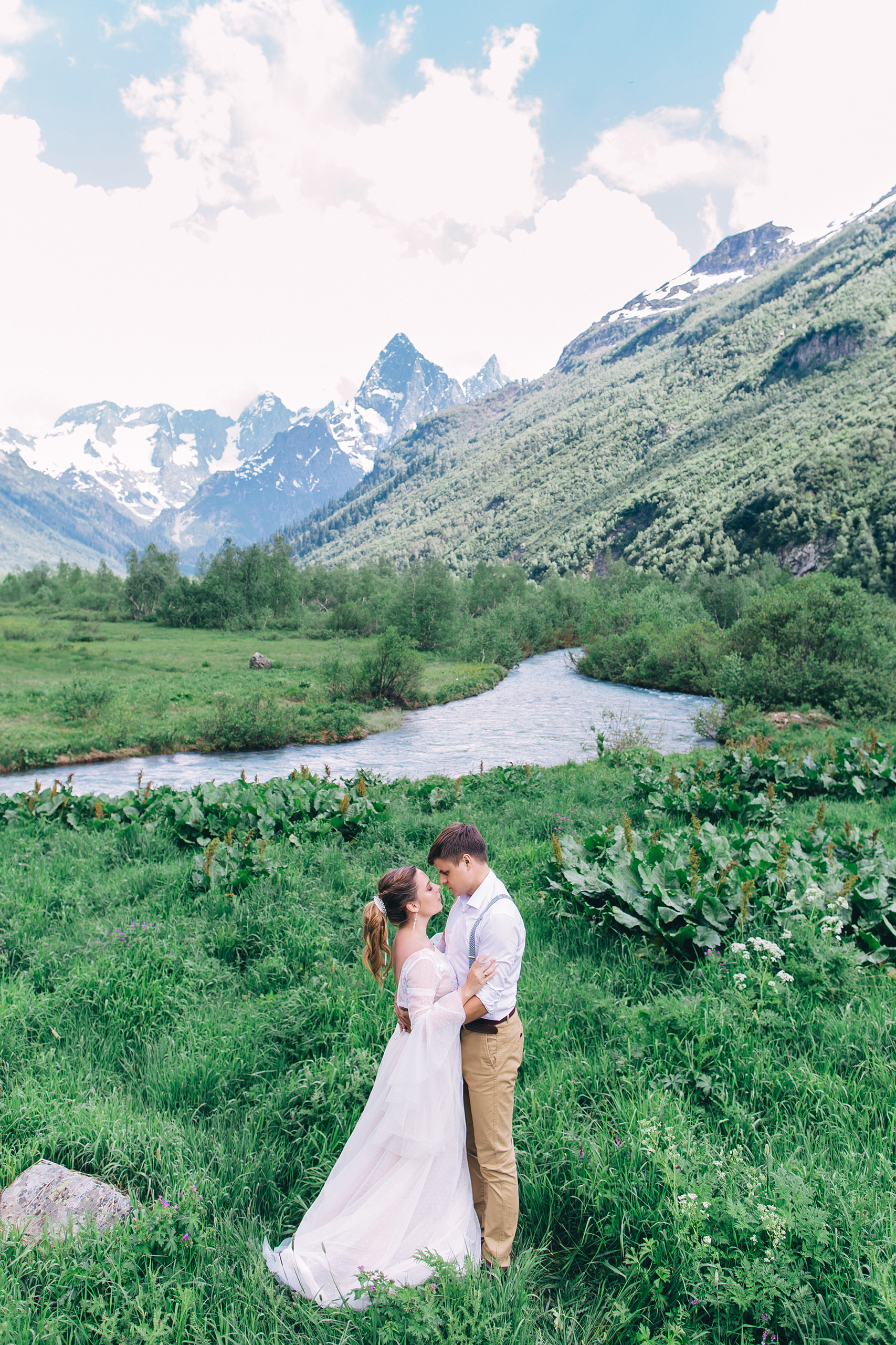Алина и Сергей. Домбай. Свадебный фотограф и видеограф Когай Дмитрий и Юлия