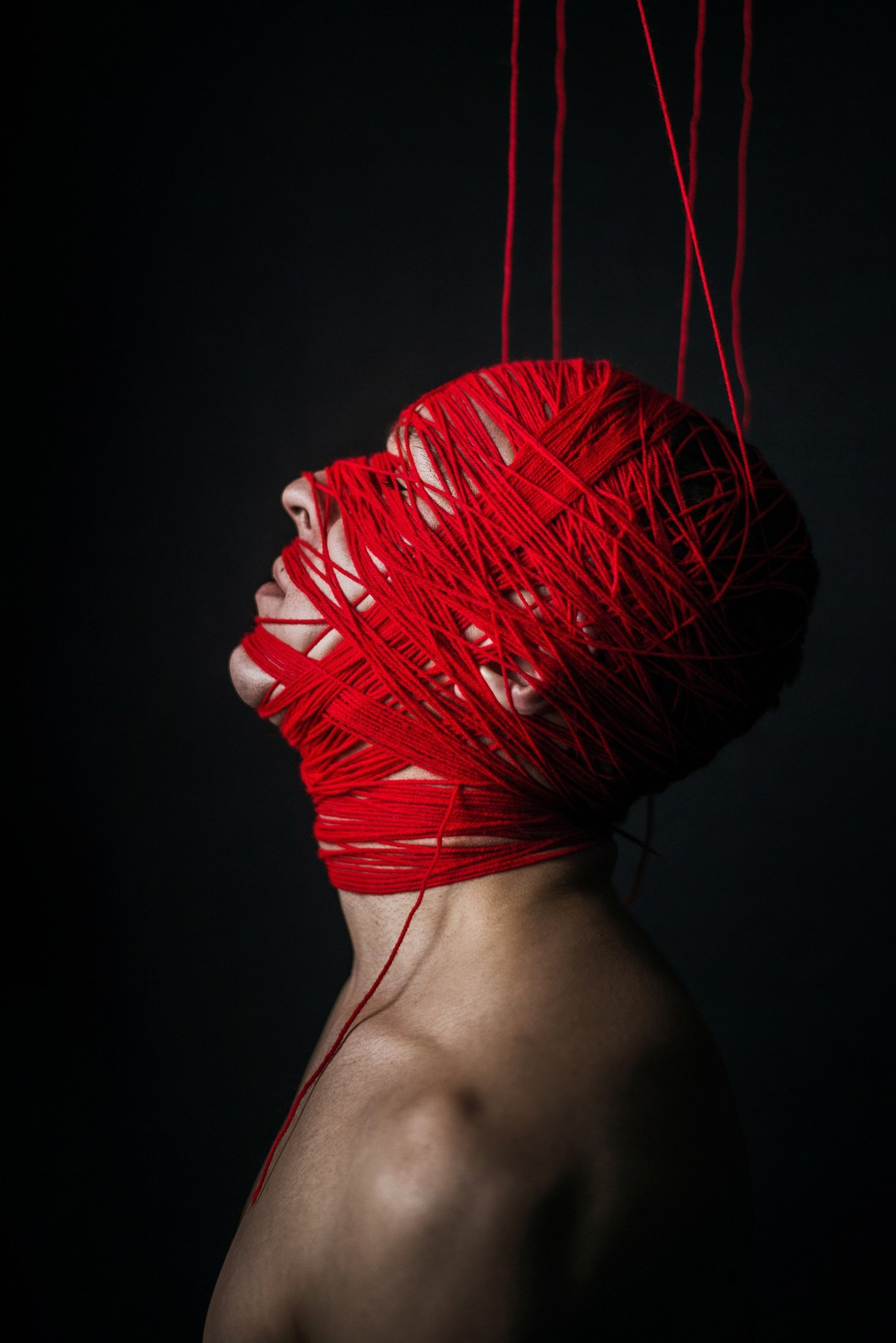 необычная фотография портрета