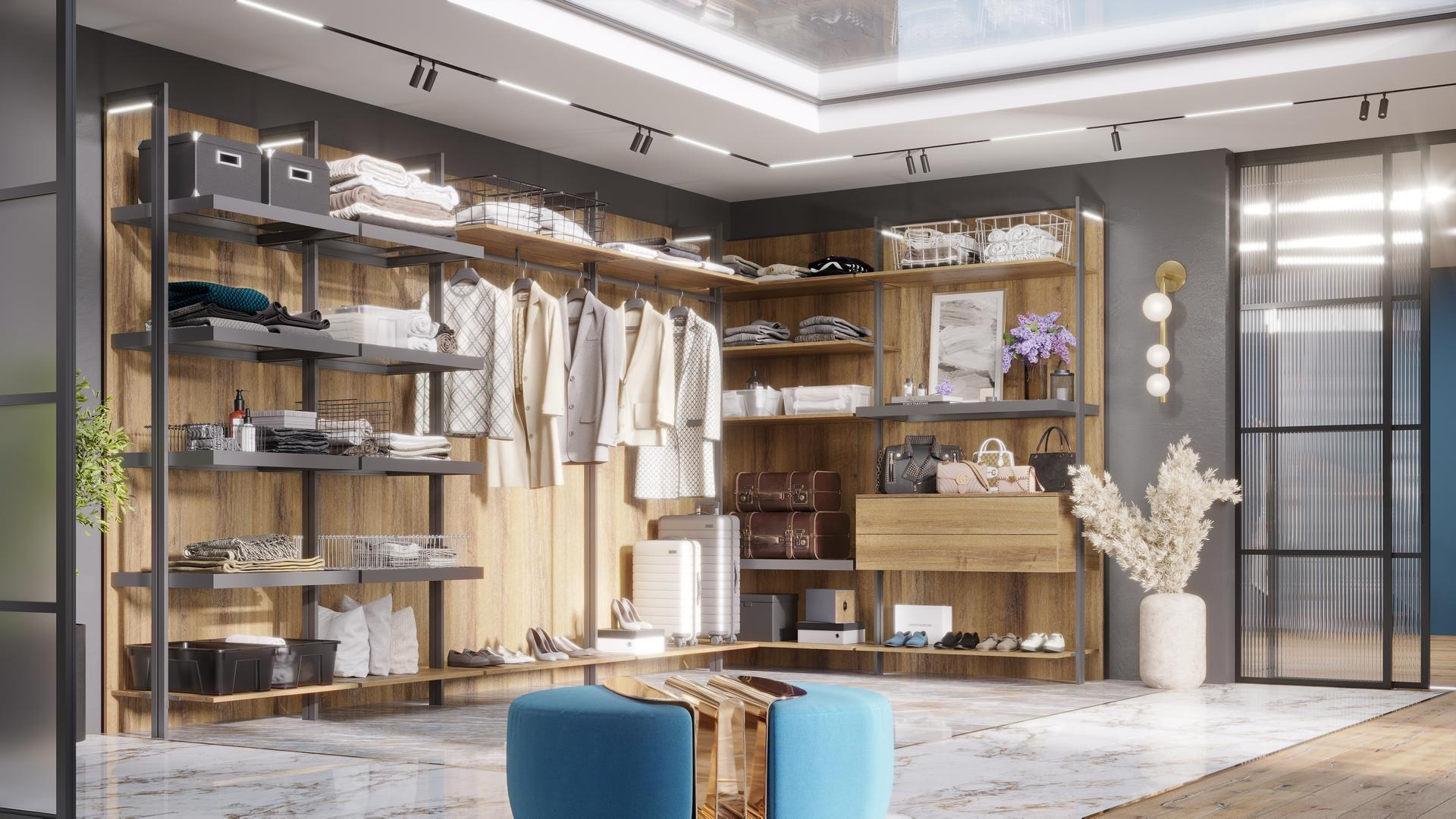 Гардеробные системы MGS мебель. MGS мебель в Ростове-на-Дону. Высочайшее качество исполнения. Инновационные и классические материалы. MGS mebel Ростов