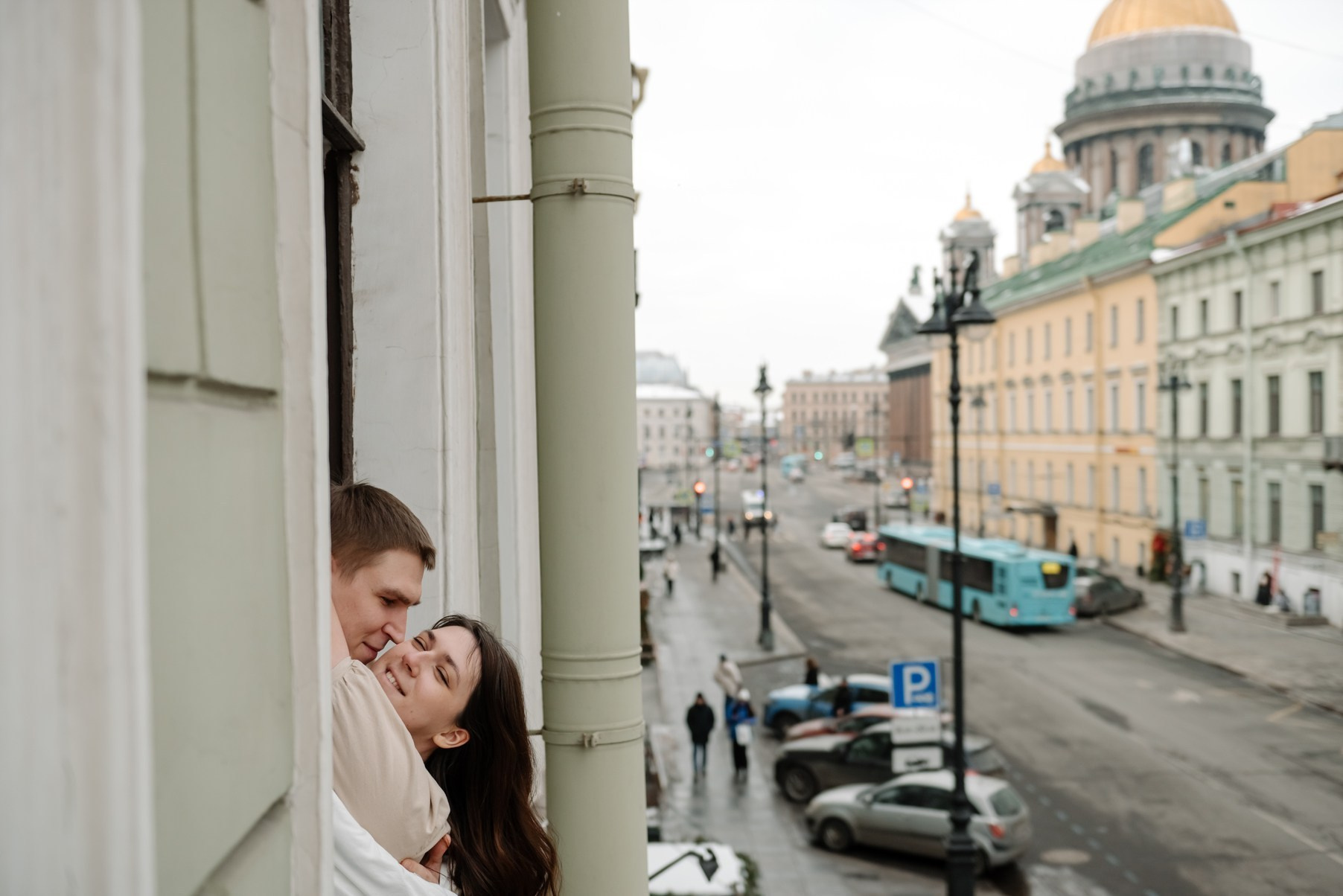 Фотосессия с мужем в СПб в студии