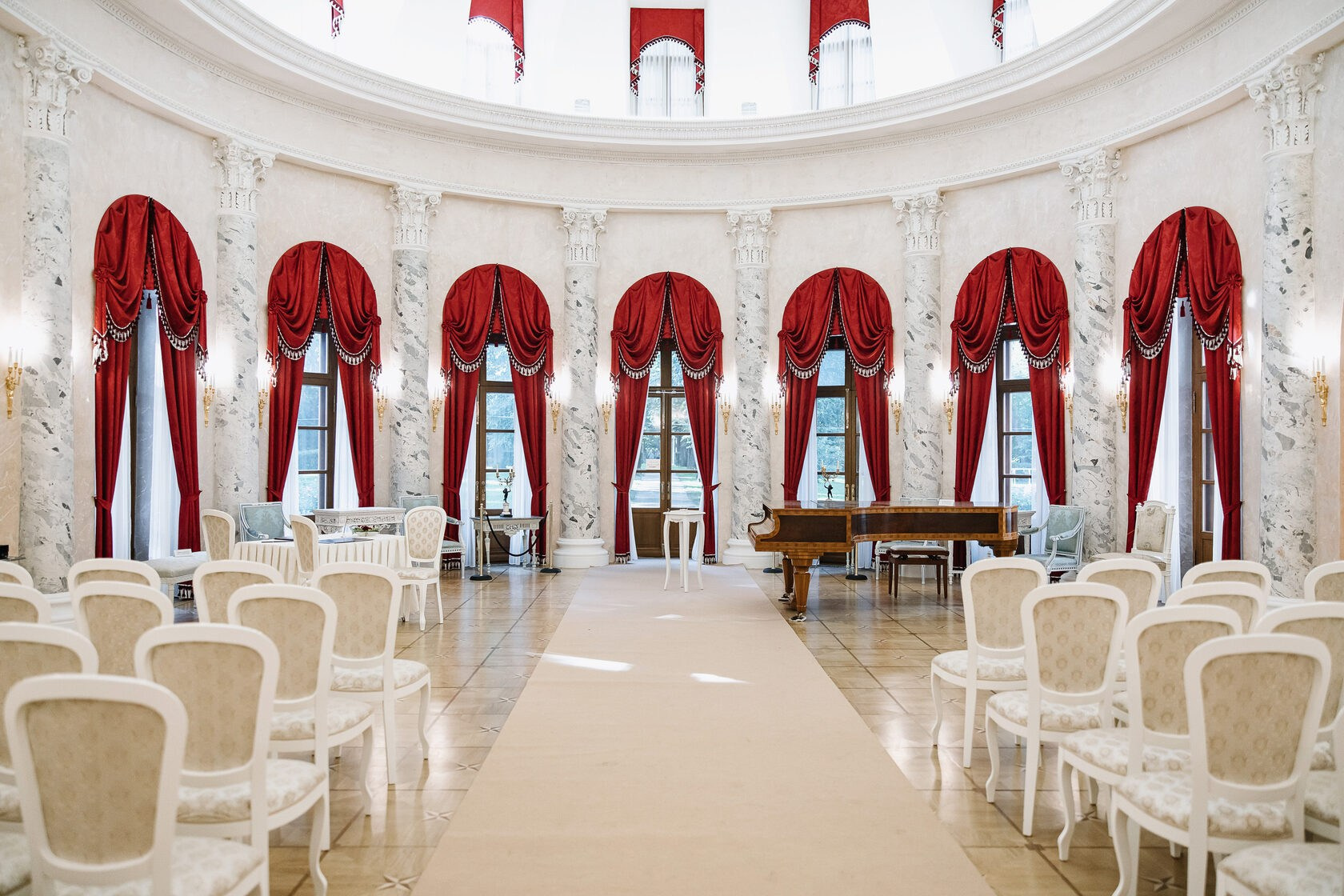 Регистрация брака и свадебная фотосессия в музее-заповеднике Остафьево. Свадебный фотограф Москва — Сергей и Татьяна