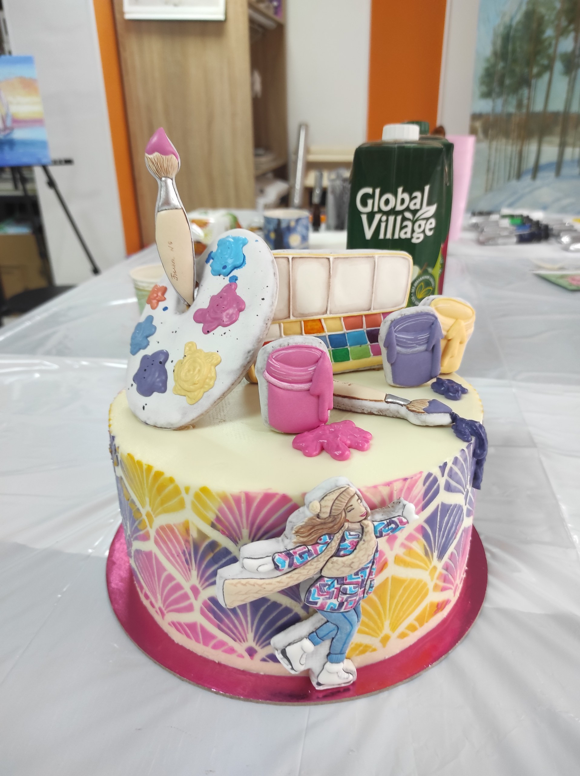 торт для художника на день рождения