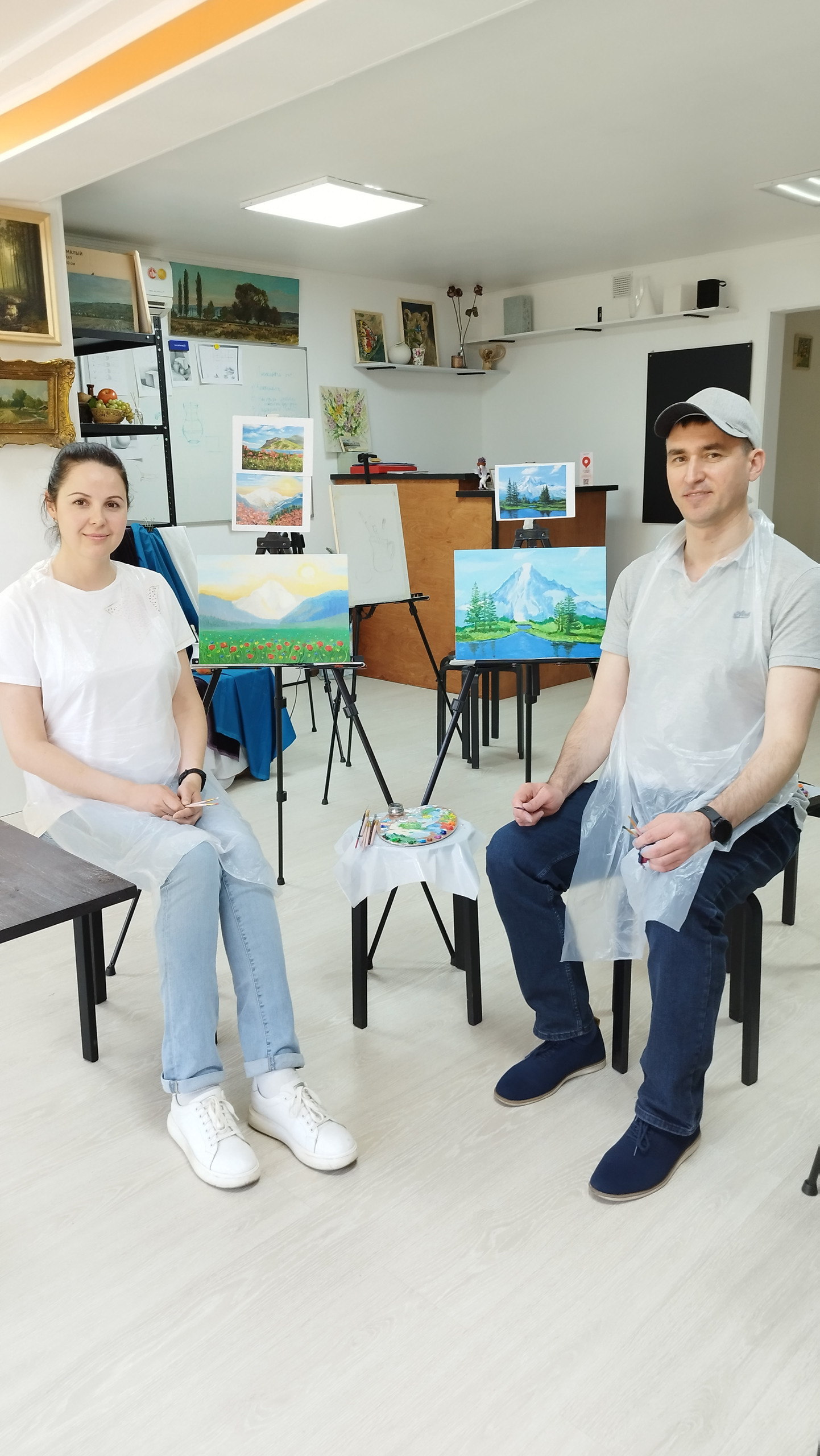 рисование в студии для двоих