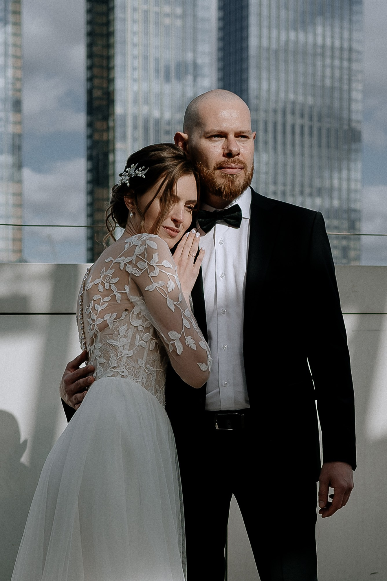 Регистрация брака и фотосессия в ресторане Birds, Башня Око. Свадебный фотограф Москва — Сергей и Татьяна