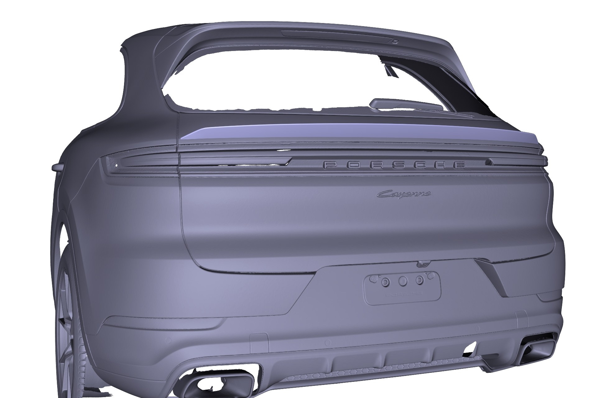 Спойлер для Porsche Cayenne E3.2. Заур Халилов | Тюнинг и дизайн автомобилей