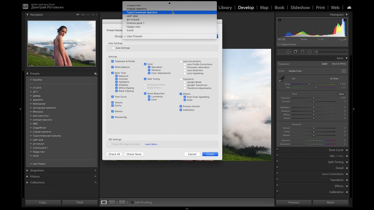 Демо версия Presets. Обучение фотографии. Фотограф Дмитрий Рогожкин