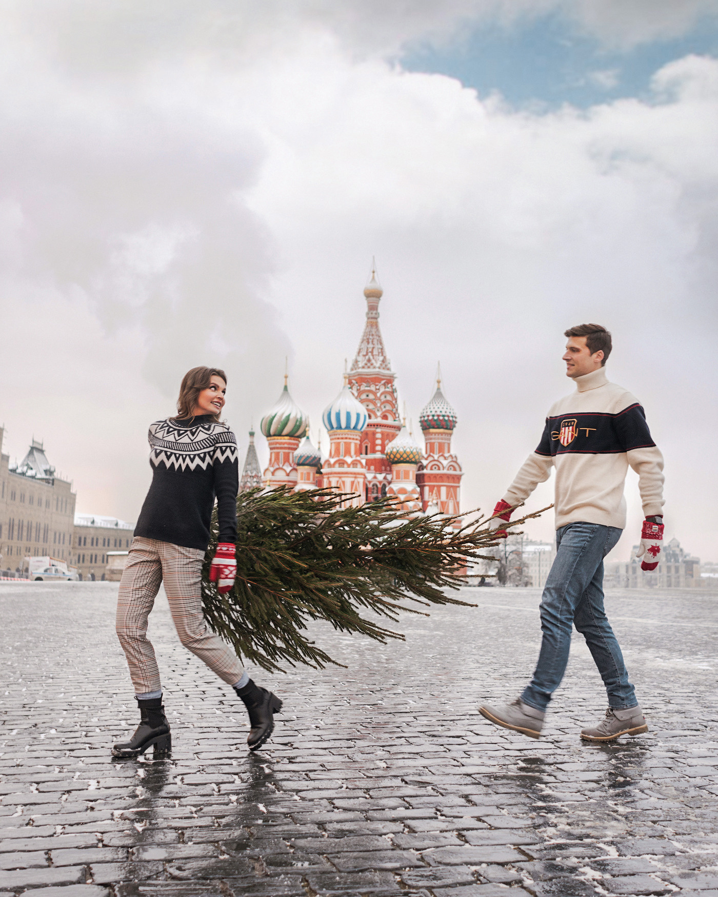 Новогодняя фотосессия в Москве от Алеси Энберт