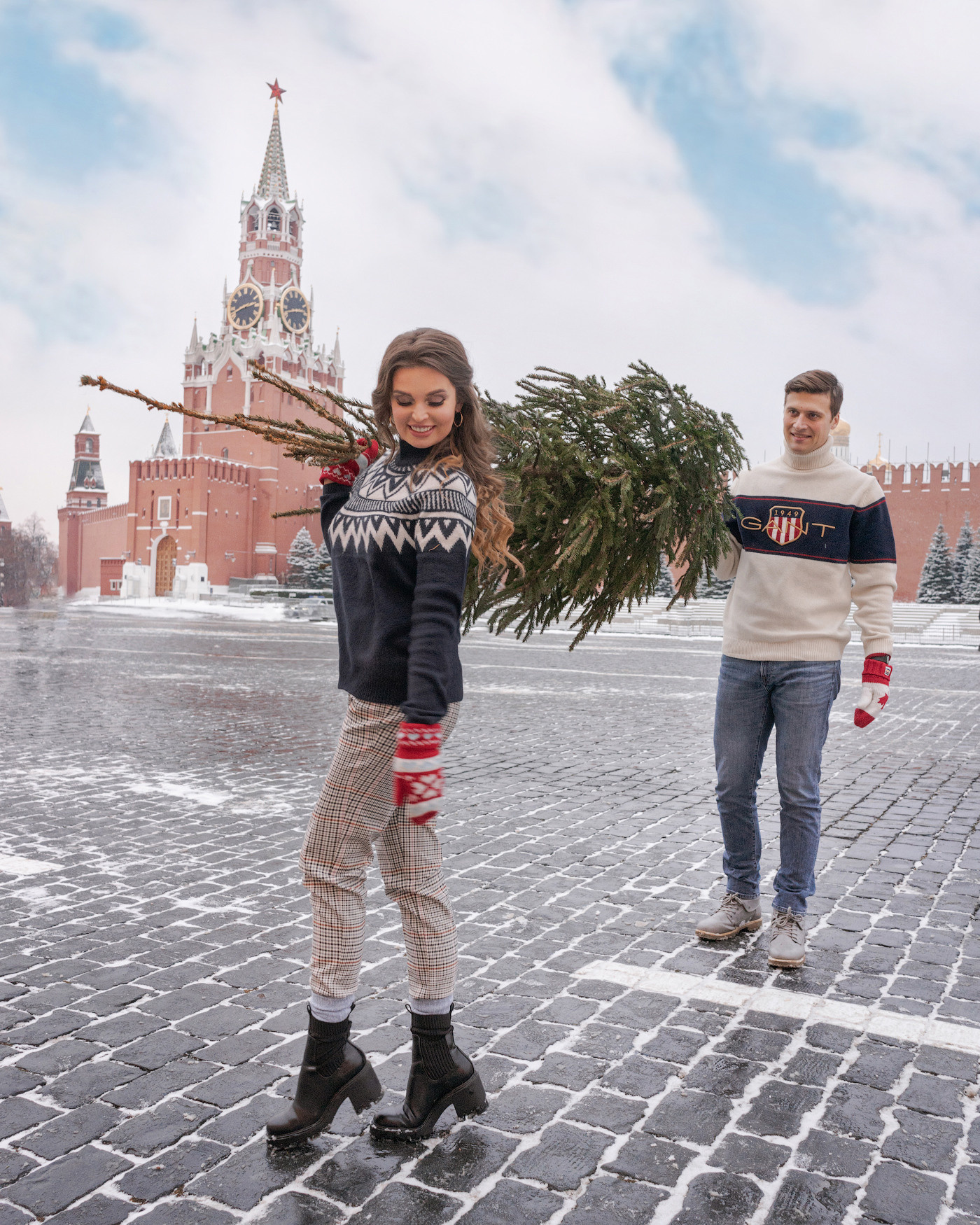 Новогодняя фотосессия в Москве от Алеси Энберт