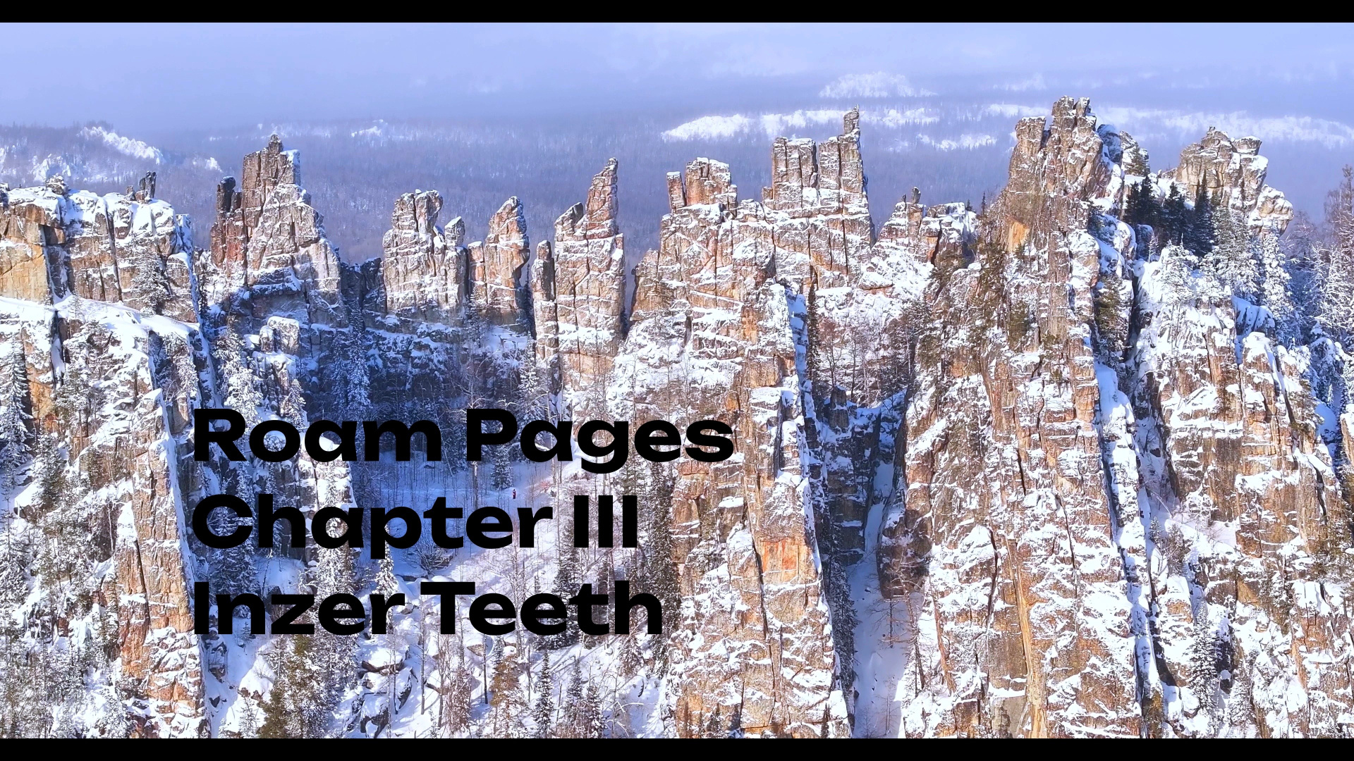 Inzer Teeth in Winter — Southern Urals Aerial Film