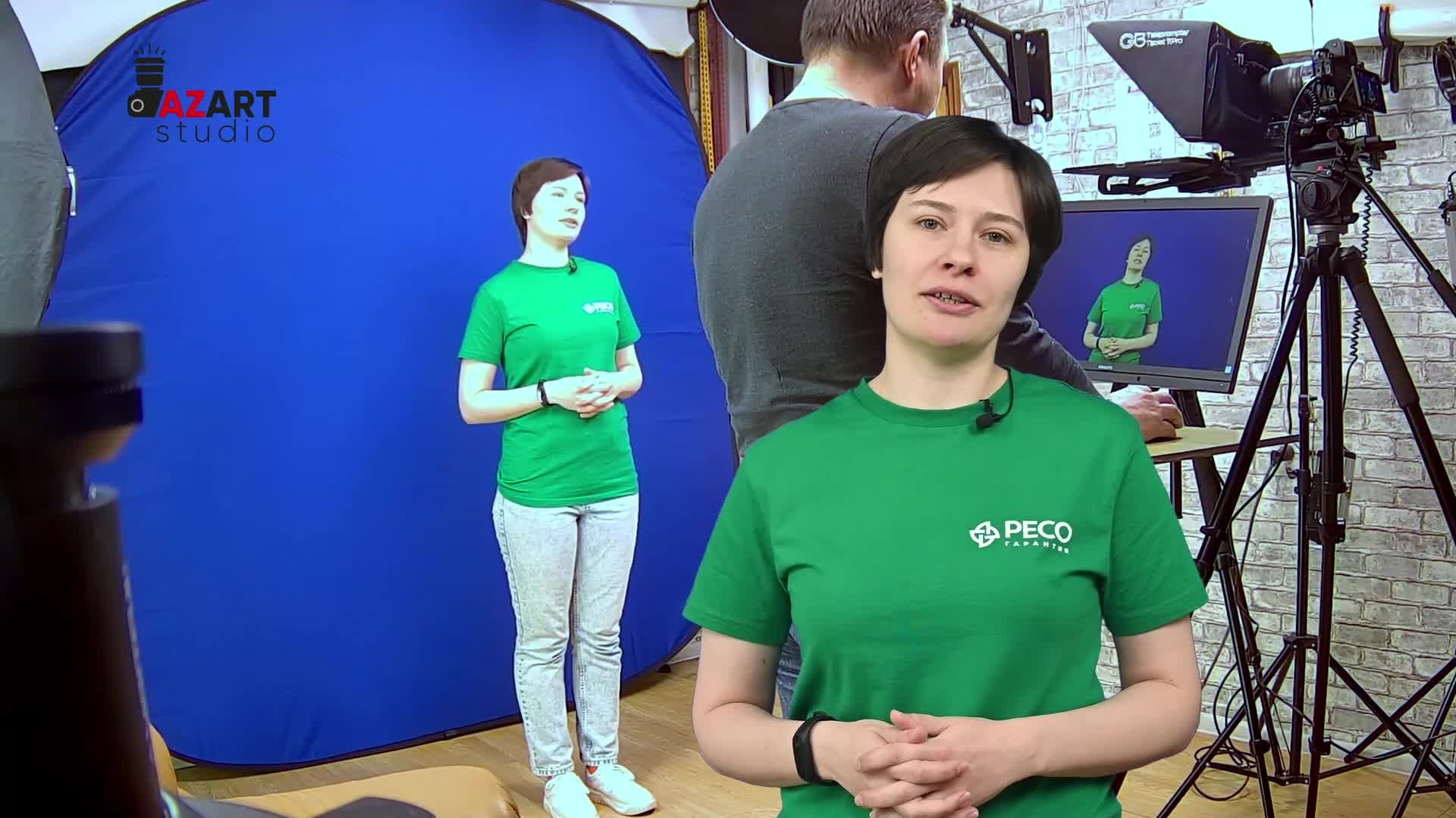 Видео: Съёмка серии обучающих видеороликов для страховой компании РЕСО-ГАРАНТИЯ. Фотограф Андрей Зикеев, фотостудия AzArt Studio в Москве