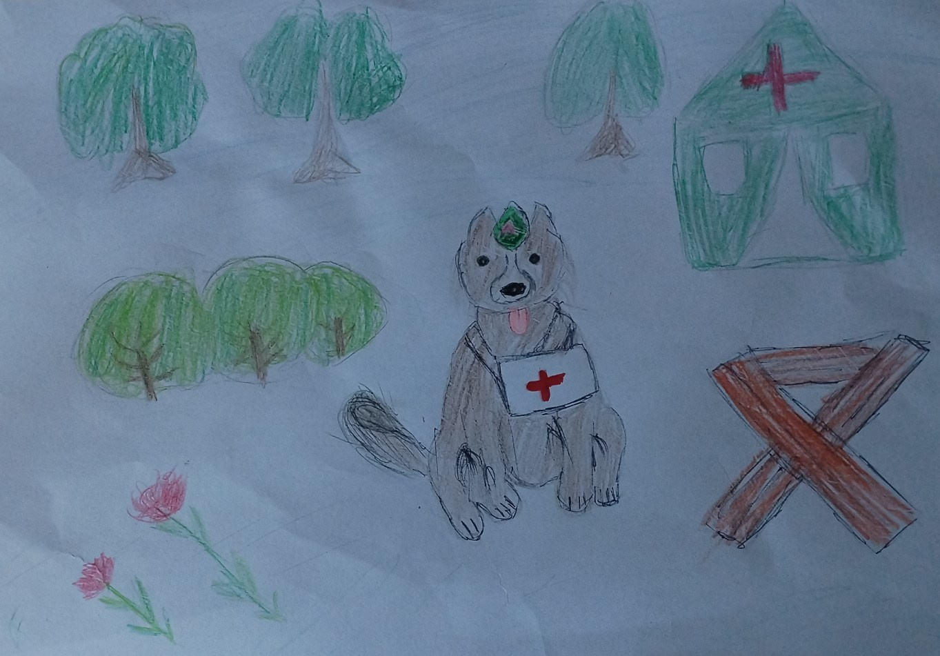 Акция рисунков «Собаки-герои Великой Отечественной войны». НРОО КЦ "Собаковод"