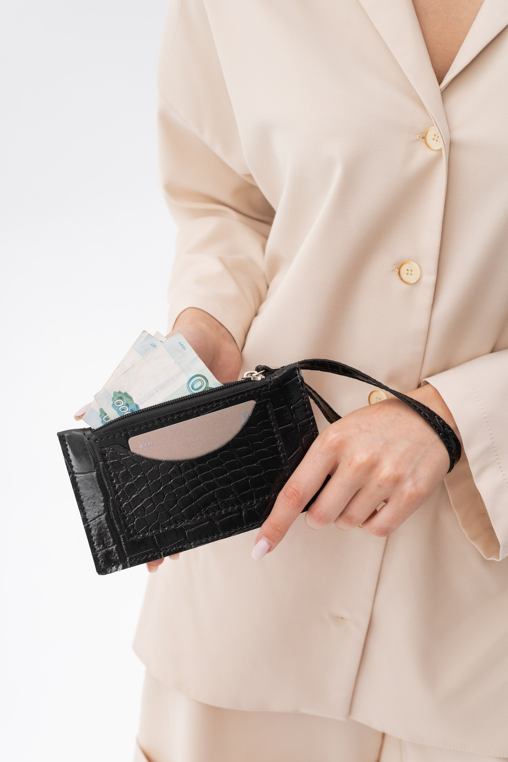 Модель 6КС04. Бренд Alligatore Biaco — это изящные изделия из натуральной кожи