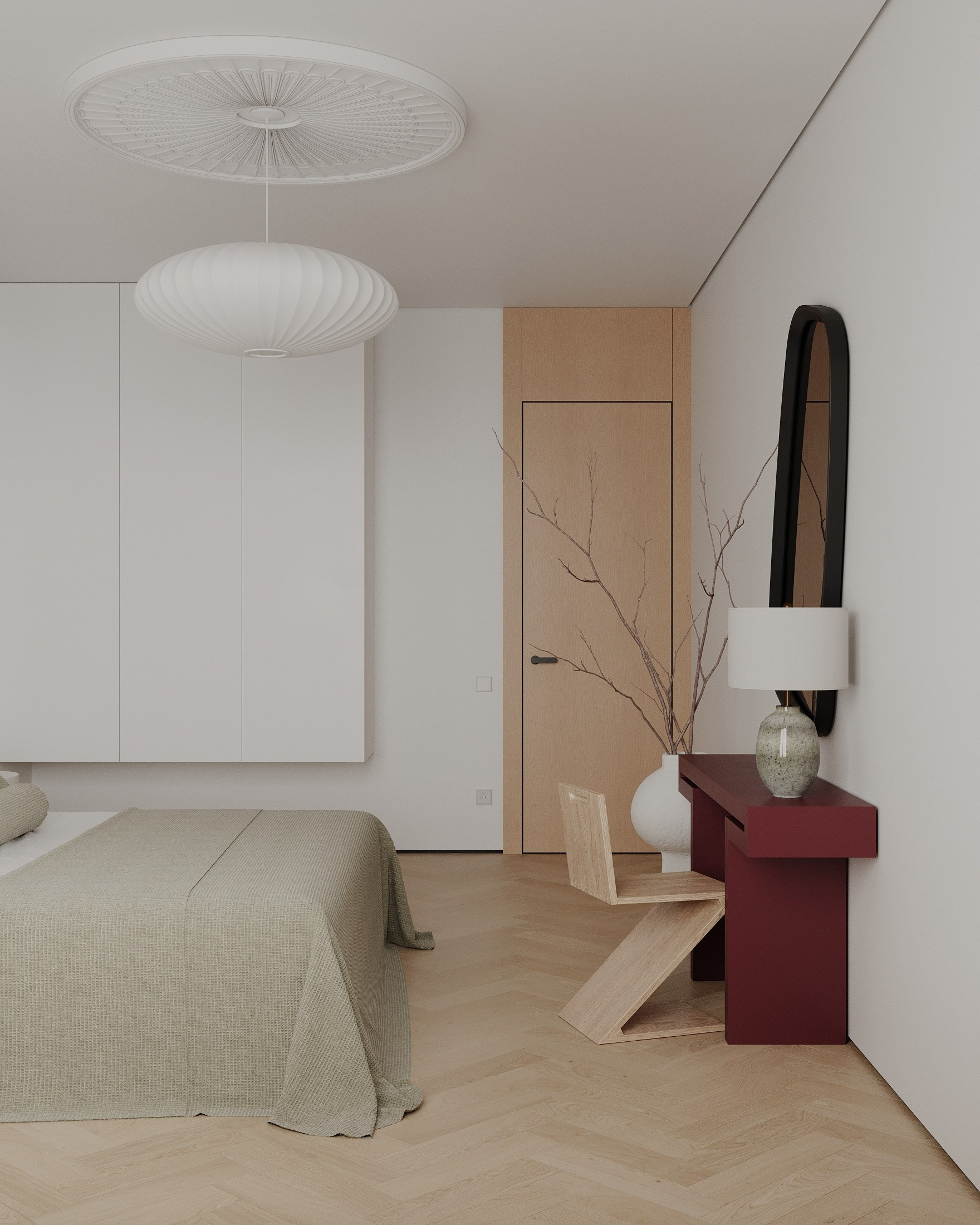 Концепт спальни в г. Санкт-Петербург. Студия интерьерной визуализации tmshkn.vis