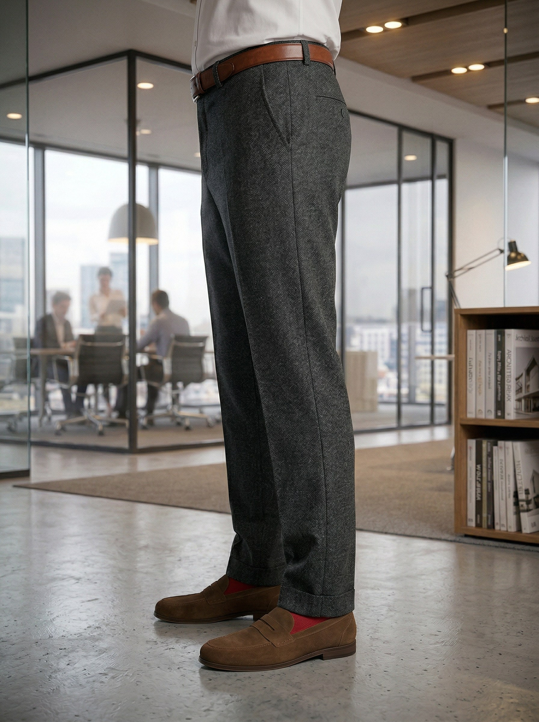 Генерация карточки товара для шерстяных брюк в офисе