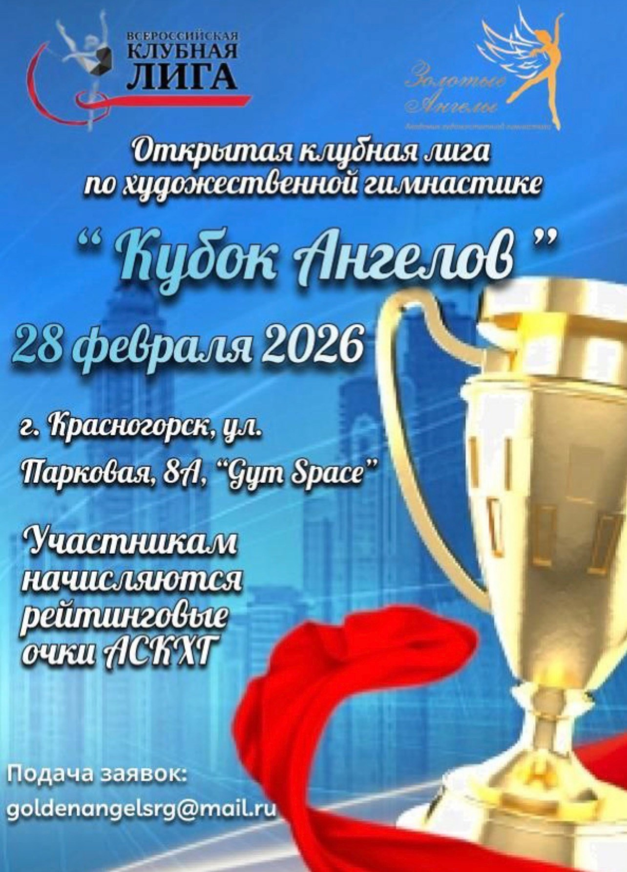 Открытая клубная лига по&nbsp;ХГ&nbsp;«Кубок ангелов» 28.02.2026