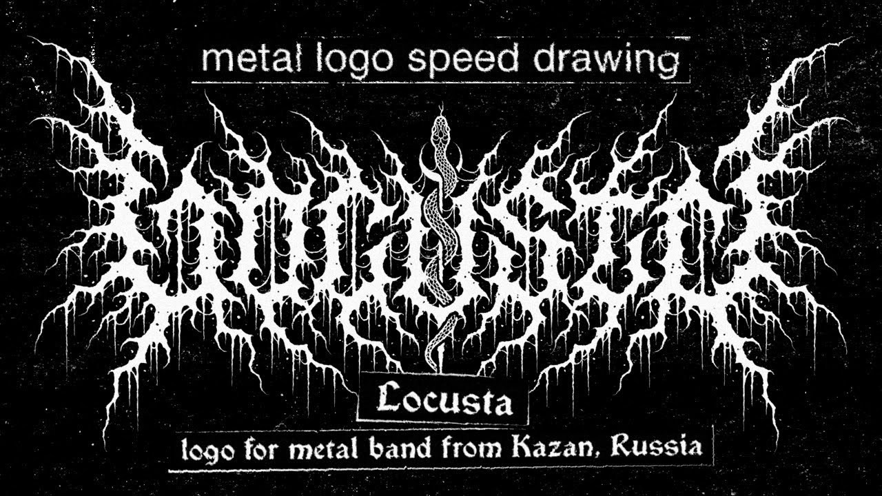 Locusta | metal logo design & creation. GNOIZM | Metal Logos & Dark Lettering