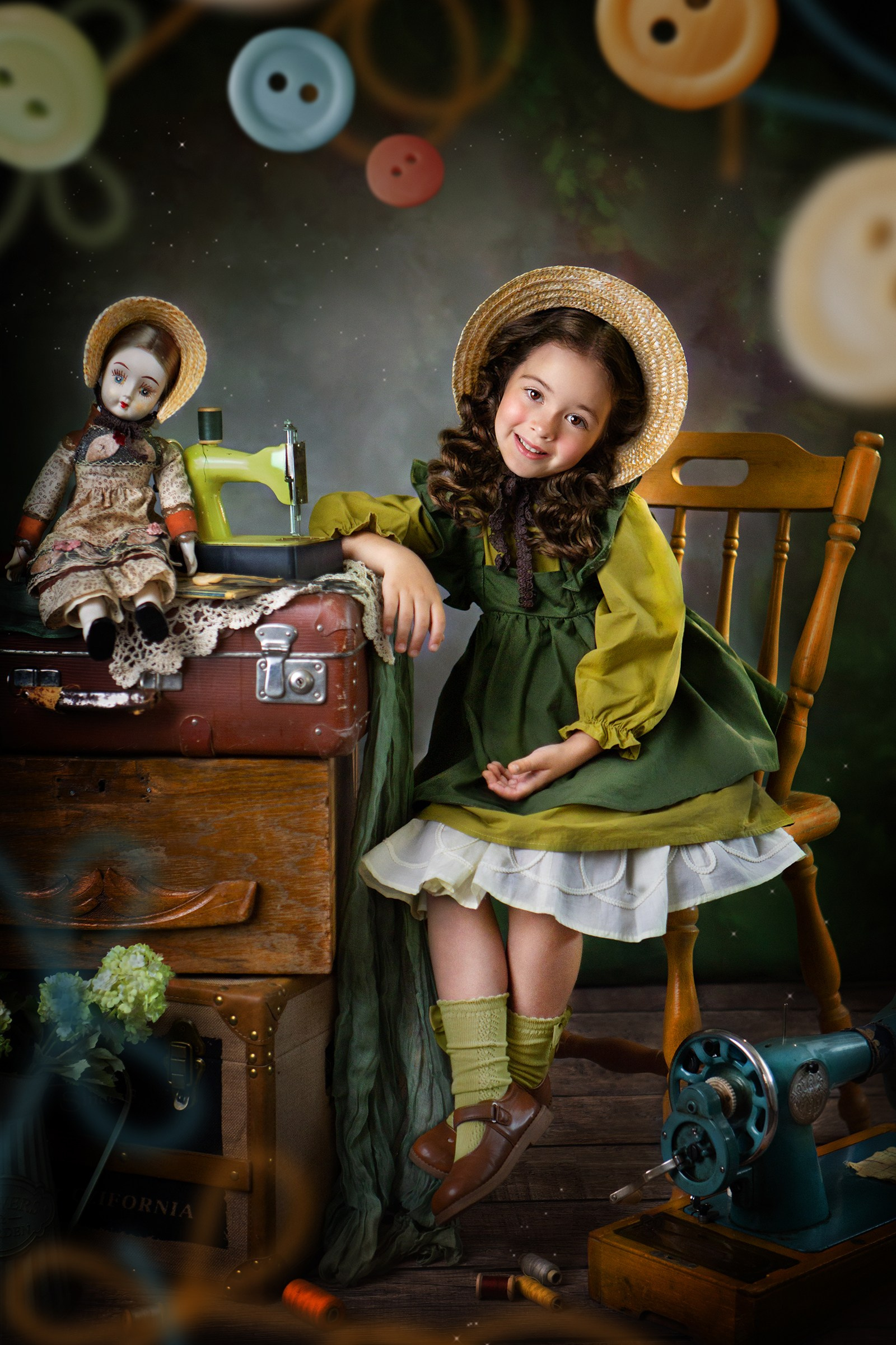 «Маленькая швея». Анфиса. Детский и ньюборн фотограф в Санкт-Петербурге Марина Айдинян