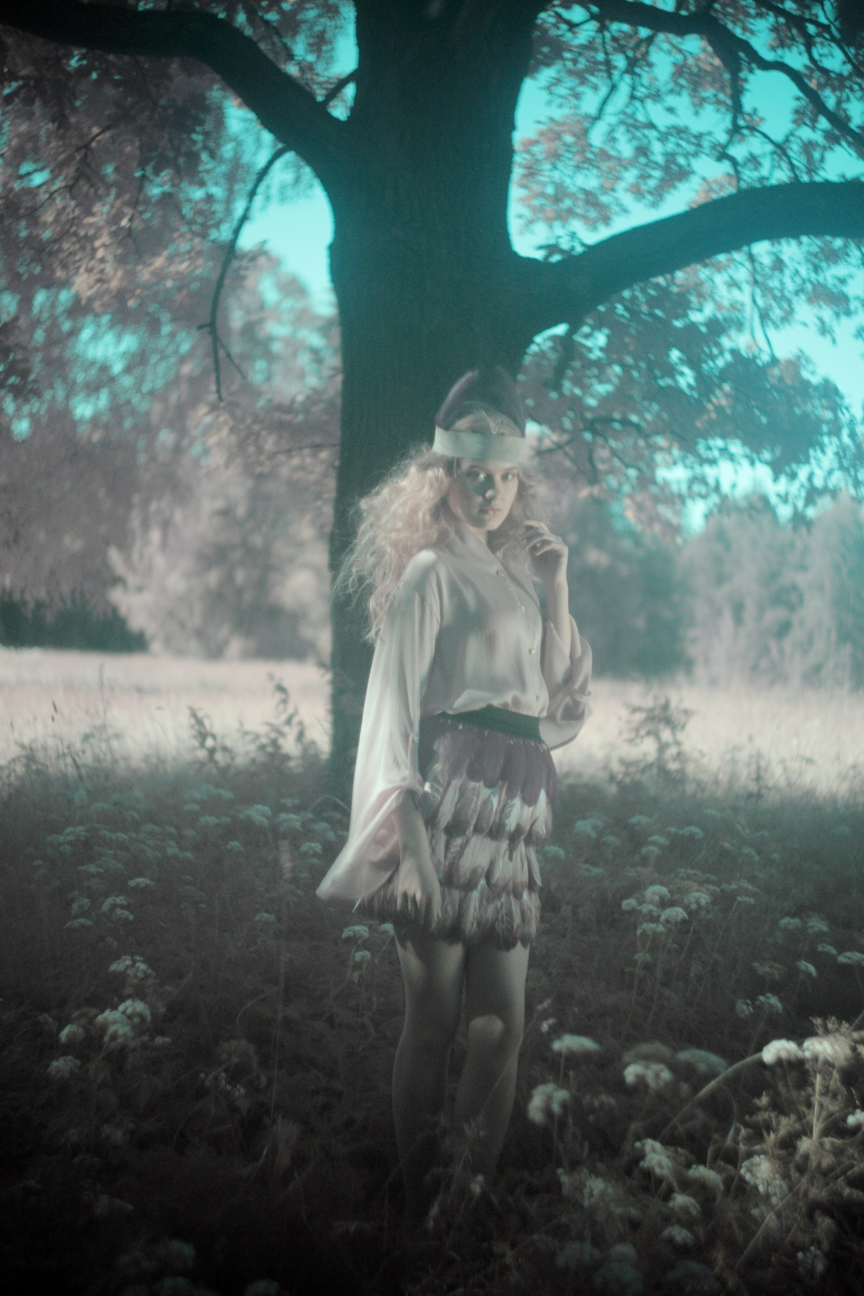 модная съемка на природе