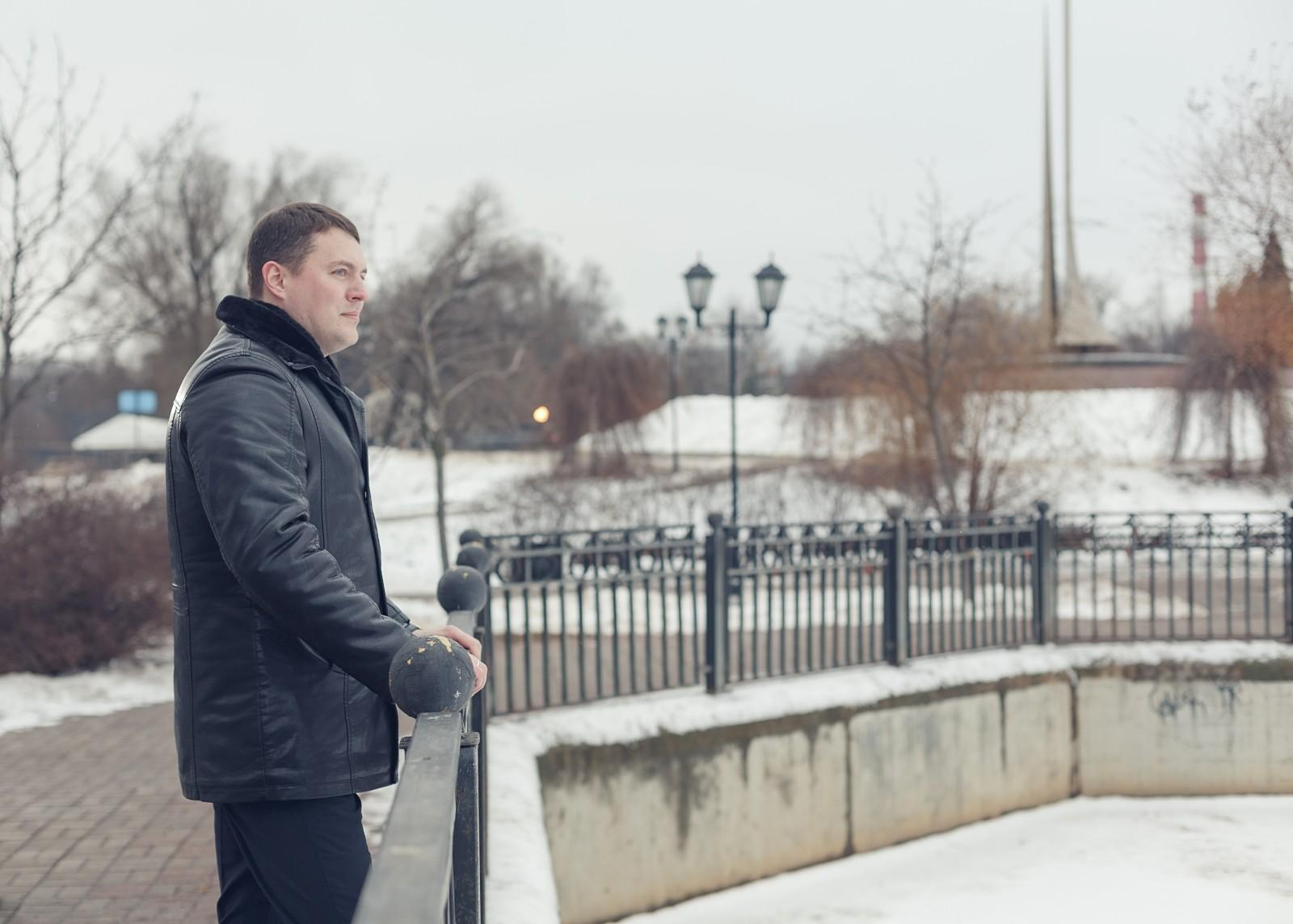 Мужской городской портрет. Свадебный и репортажный фотограф в Москве и Московской области
