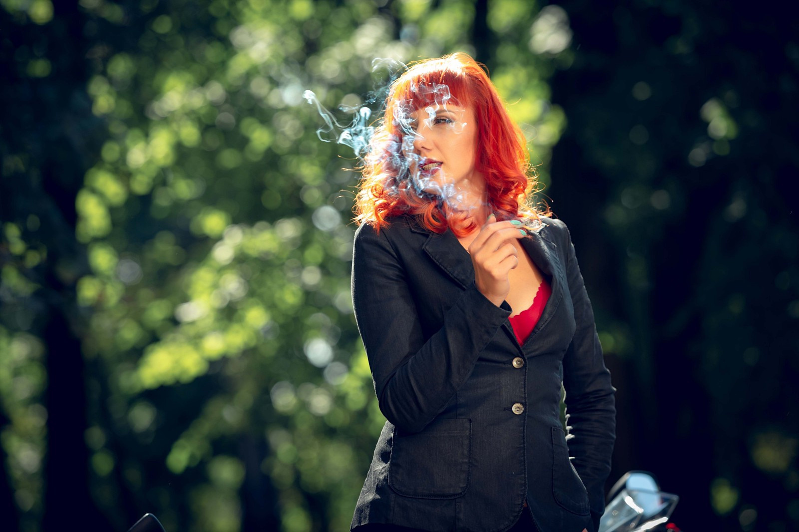 Портрет с мото. Свадебный и репортажный фотограф в Москве и Московской области