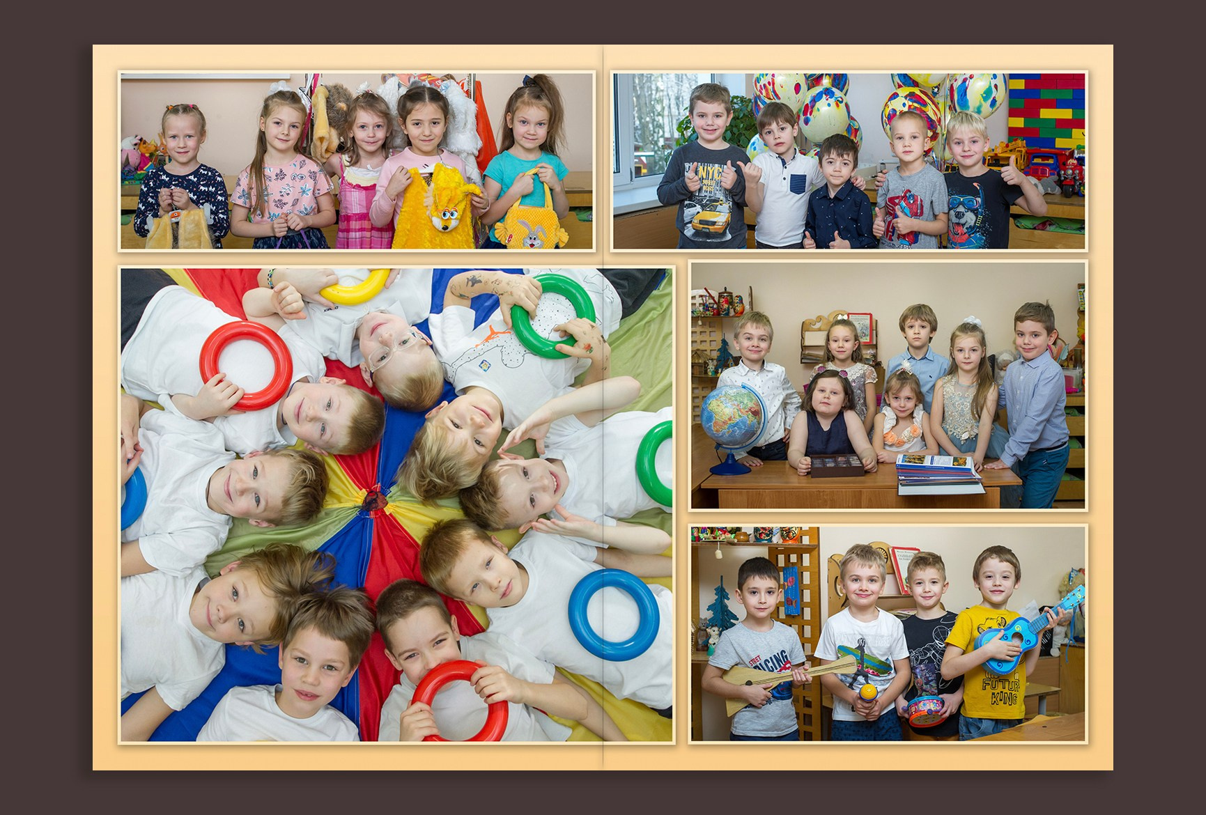Выпускные альбомы в детский сад с бесплатной оживающей фотографией. Выпускные альбомы. Частные съемки
