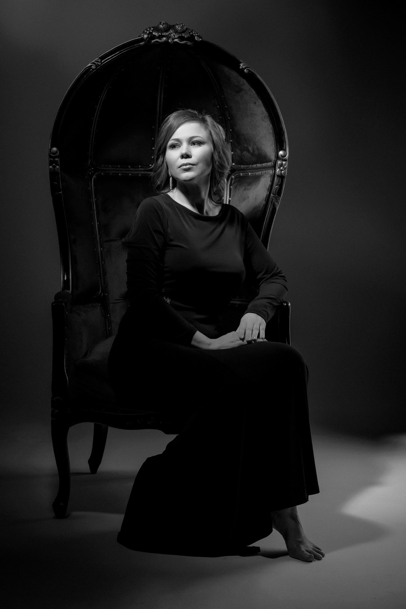 ЧБ портрет. Свадебный и репортажный фотограф в Москве и Московской области