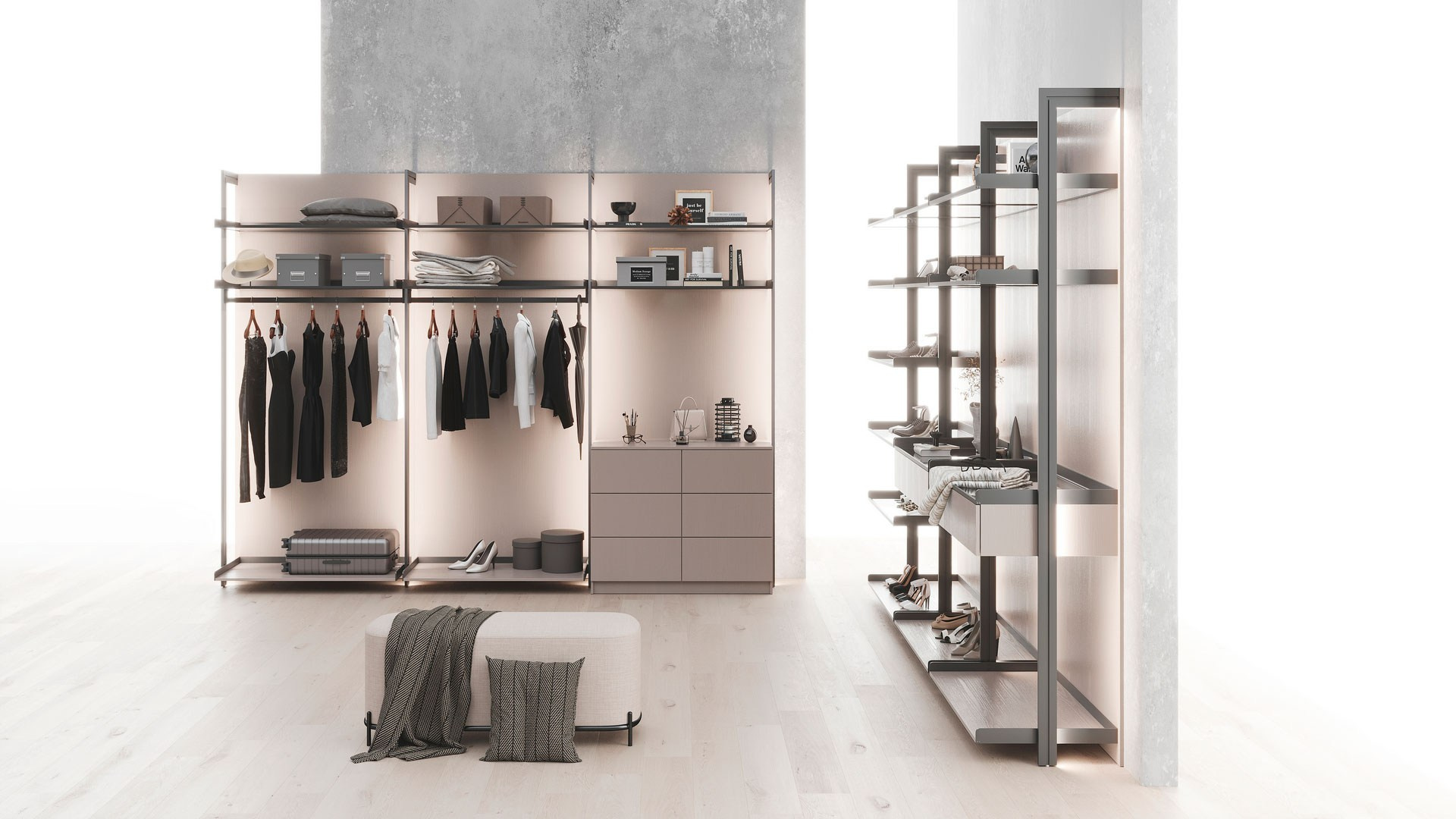 Гардеробные системы MGS мебель. MGS мебель в Ростове-на-Дону. Высочайшее качество исполнения. Инновационные и классические материалы. MGS mebel Ростов