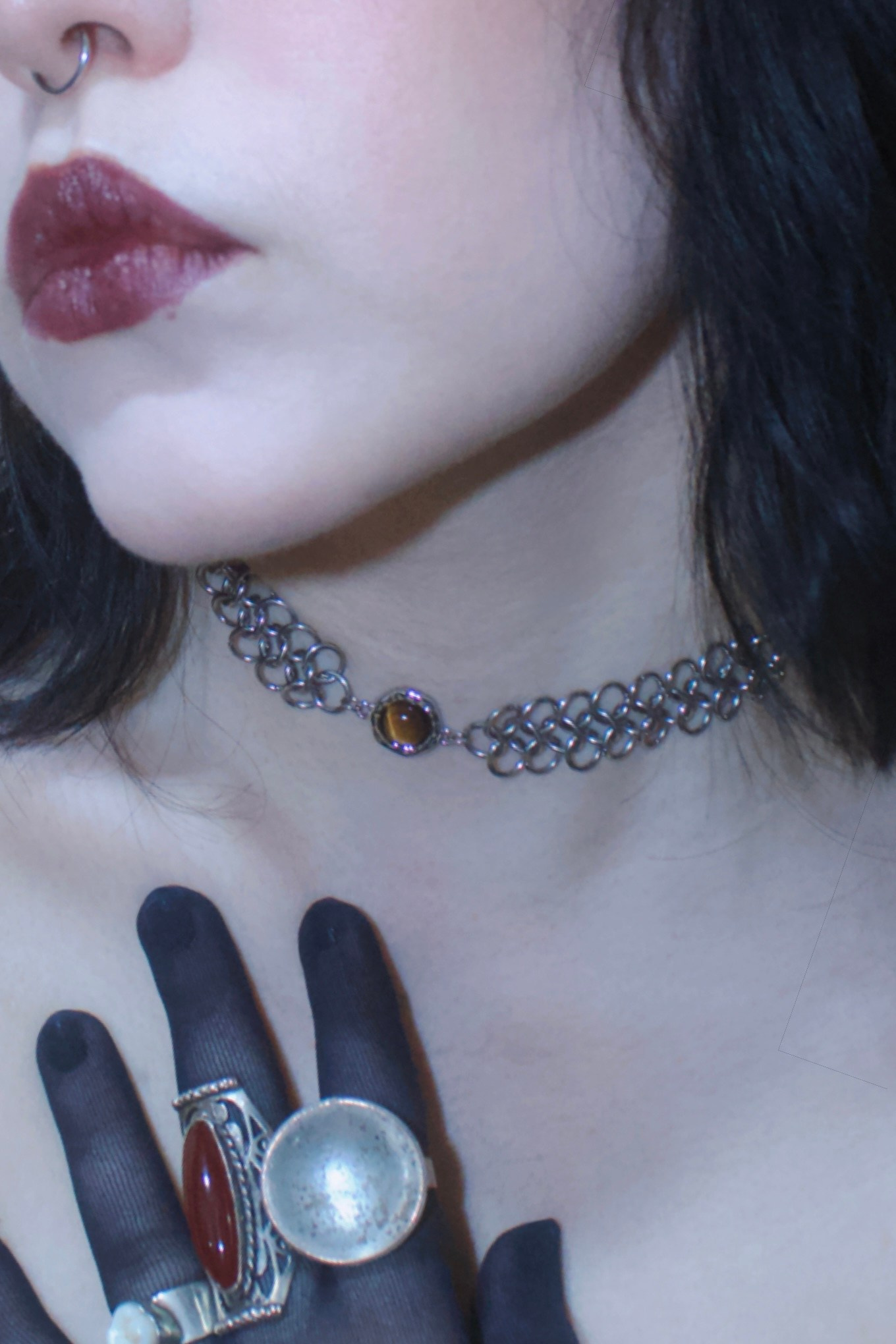 Чокеры из кольчуги. Украшения из кольчуги в Москве Соня Спросонья