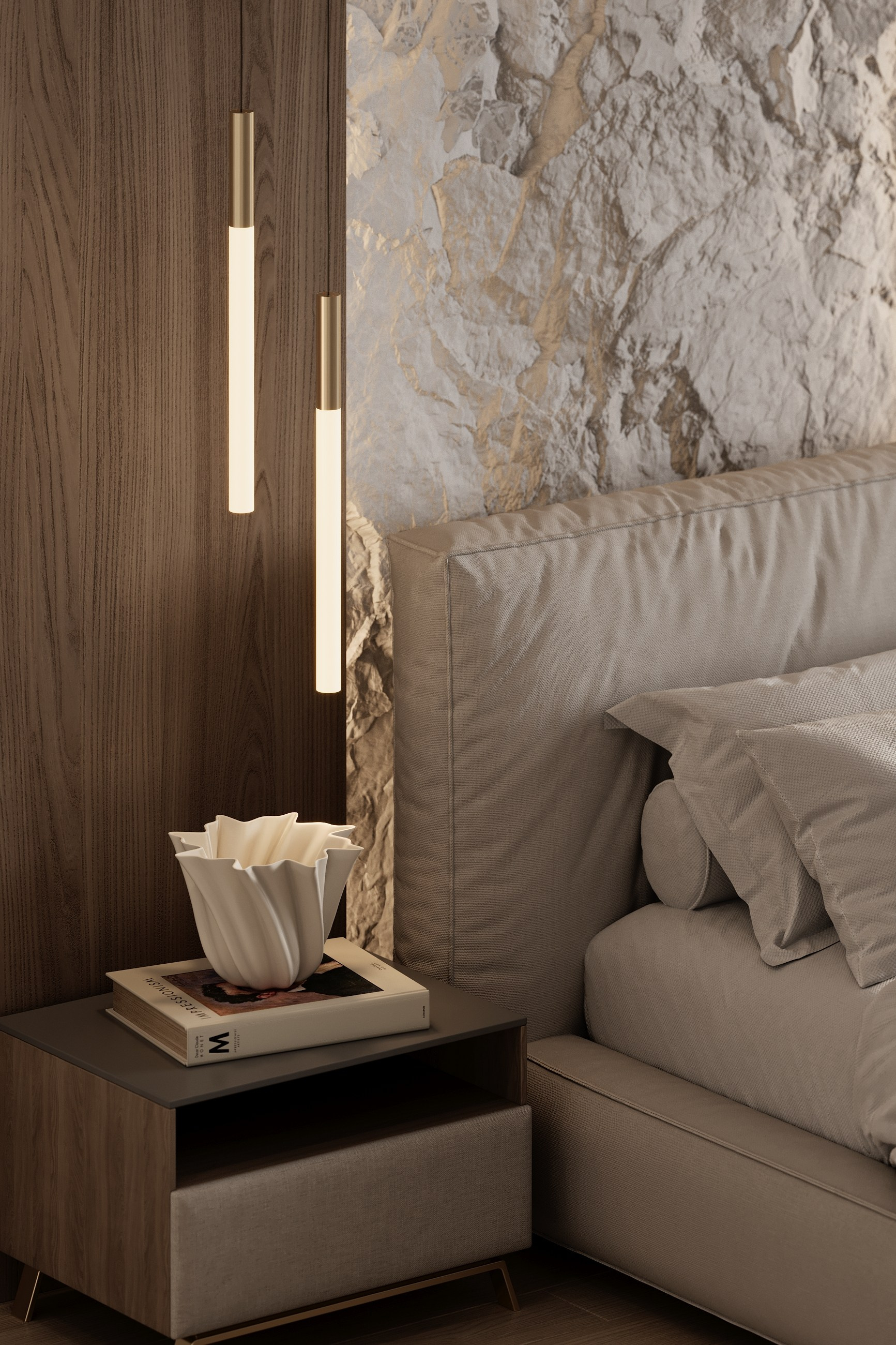 скала стена в интерьере