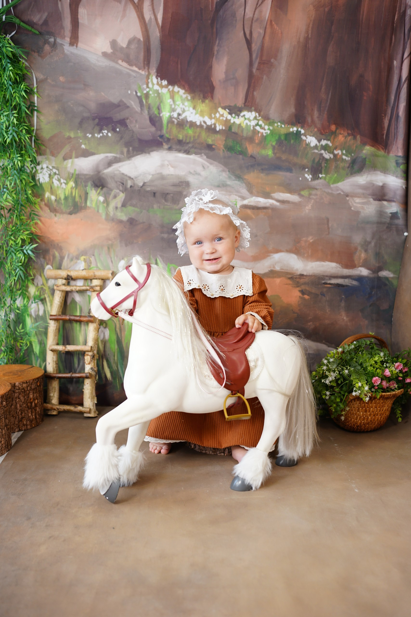 Фотозоны на ХОЛСТЕ. Детская Фотостудия ГОДОВАСИКИ в Санкт-Петербурге фотосесия на годик