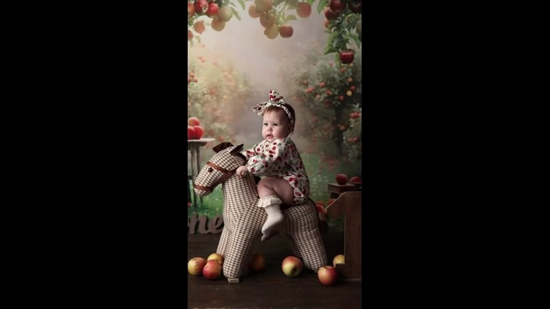 Анечка, 1 годик. Фотограф новорожденных в Новокузнецке Анна Горошникова