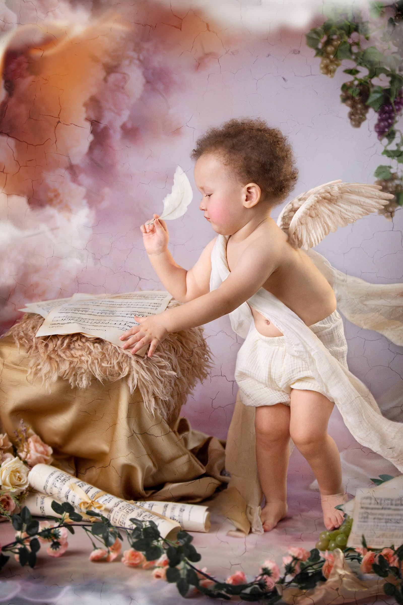 «Нежный ангел». Сашенька. Детский и ньюборн фотограф в Санкт-Петербурге Марина Айдинян