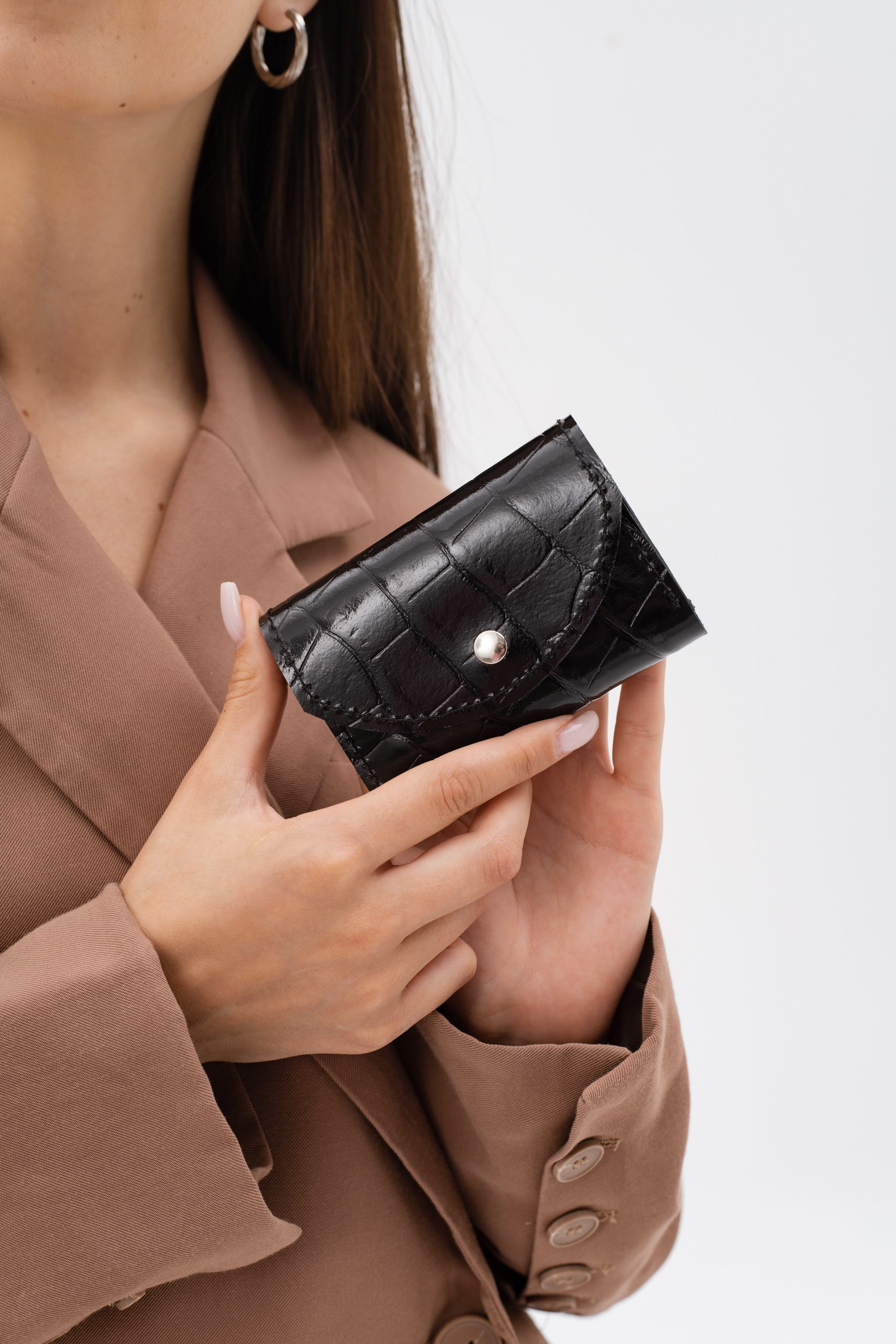 Модель 5КС04. Бренд Alligatore Biaco — это изящные изделия из натуральной кожи