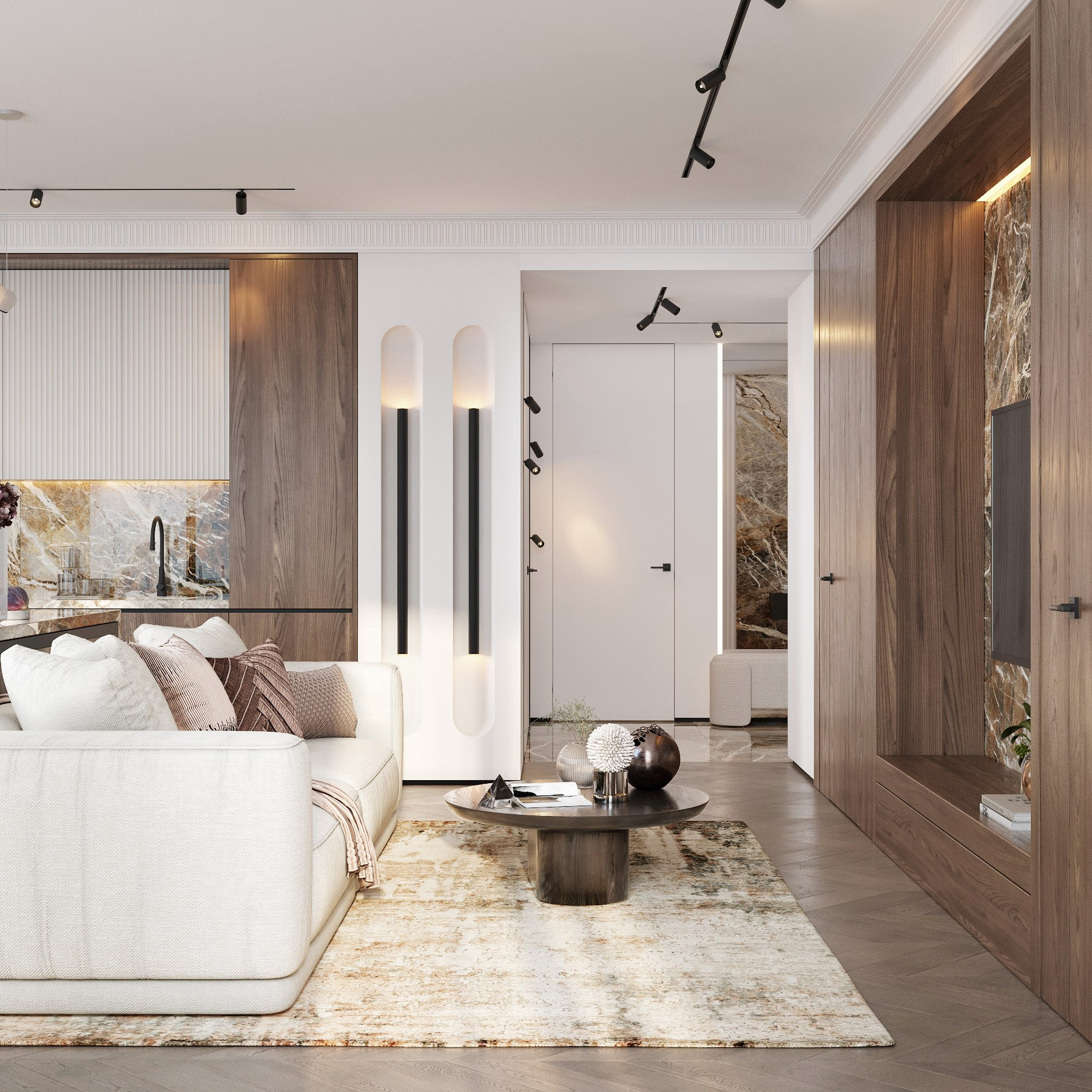 ЖК Sky House 3. Дизайн интерьера в Москве