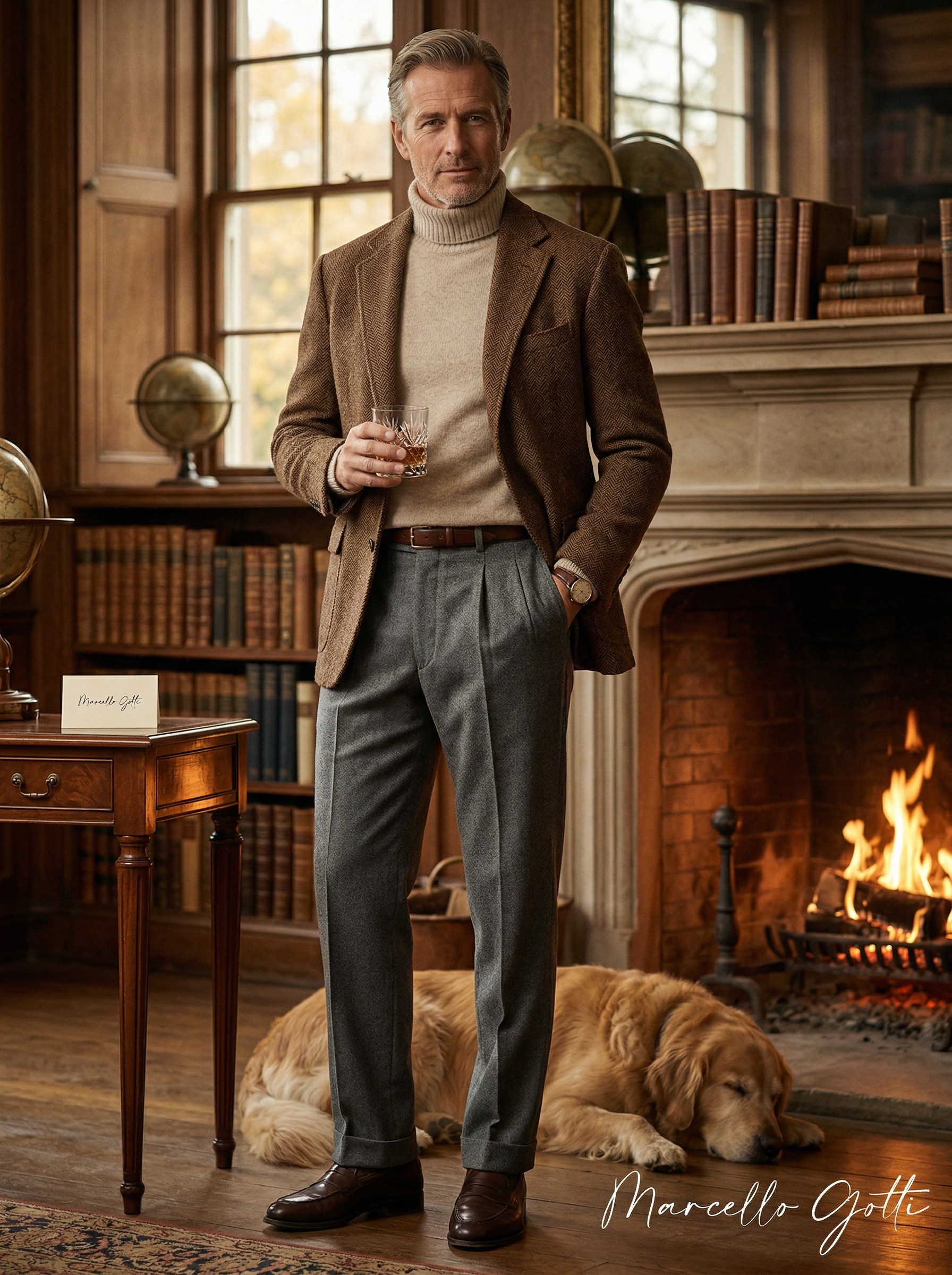 Генерация фото в интерьере для серых брюк 